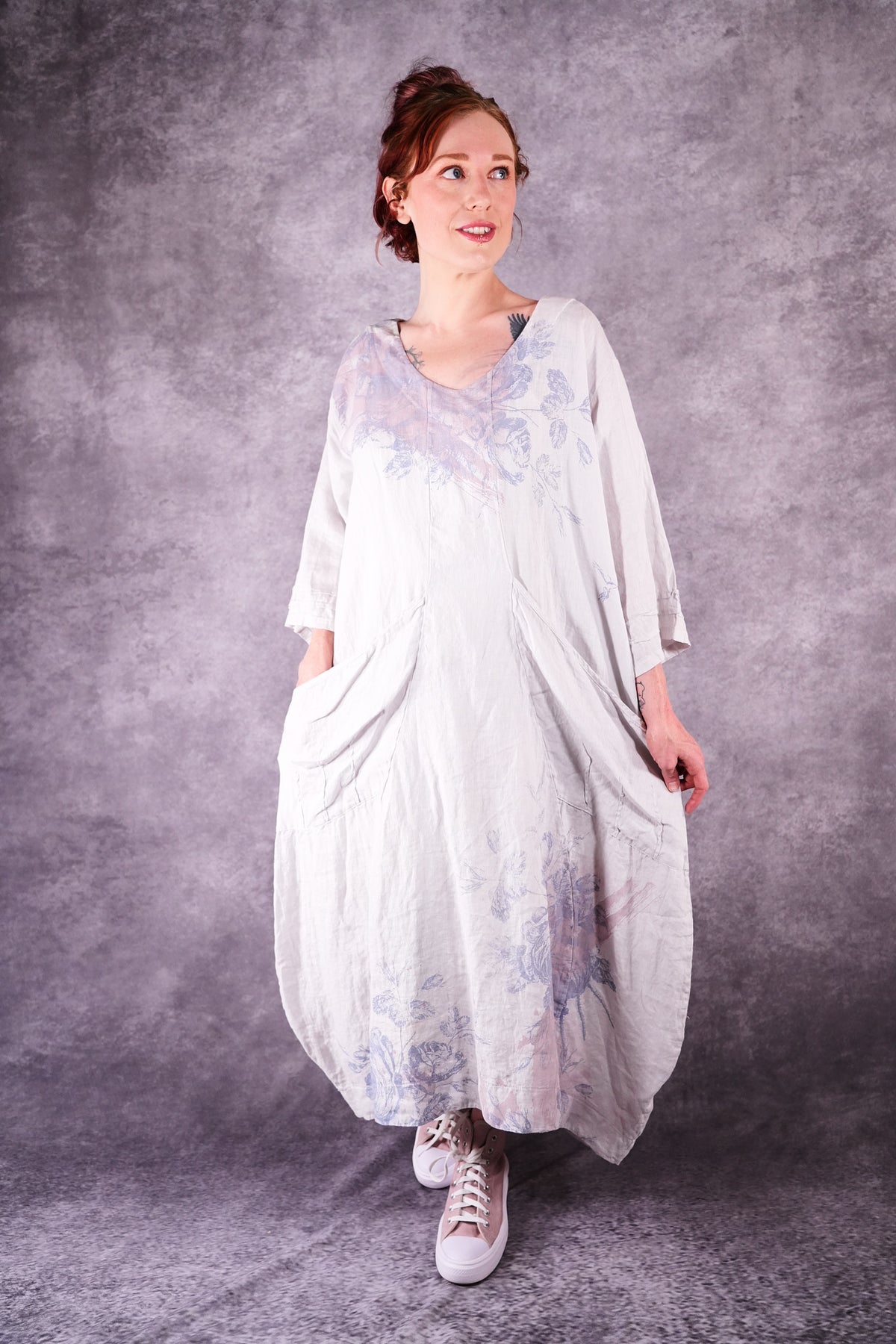 7237 Palette Moxy Dress Pearl French Roses