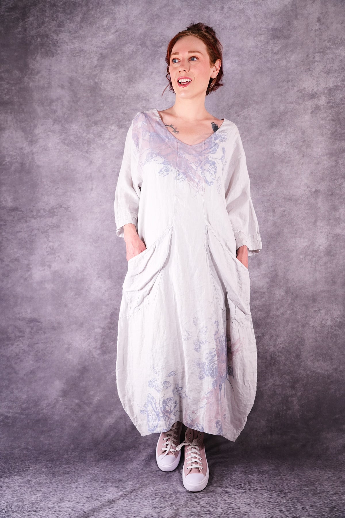 7237 Palette Moxy Dress Pearl French Roses