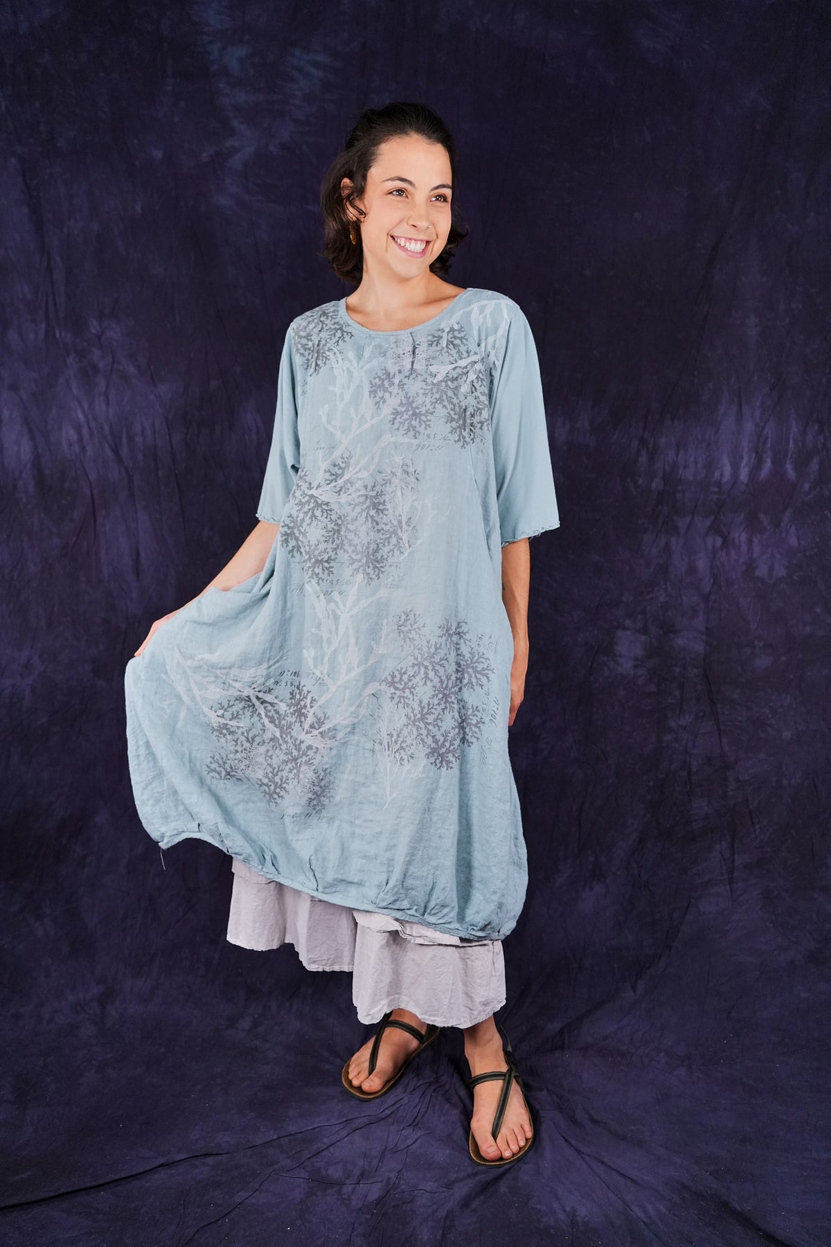 7256 Frenchtown Studio Dress Early Sky-P