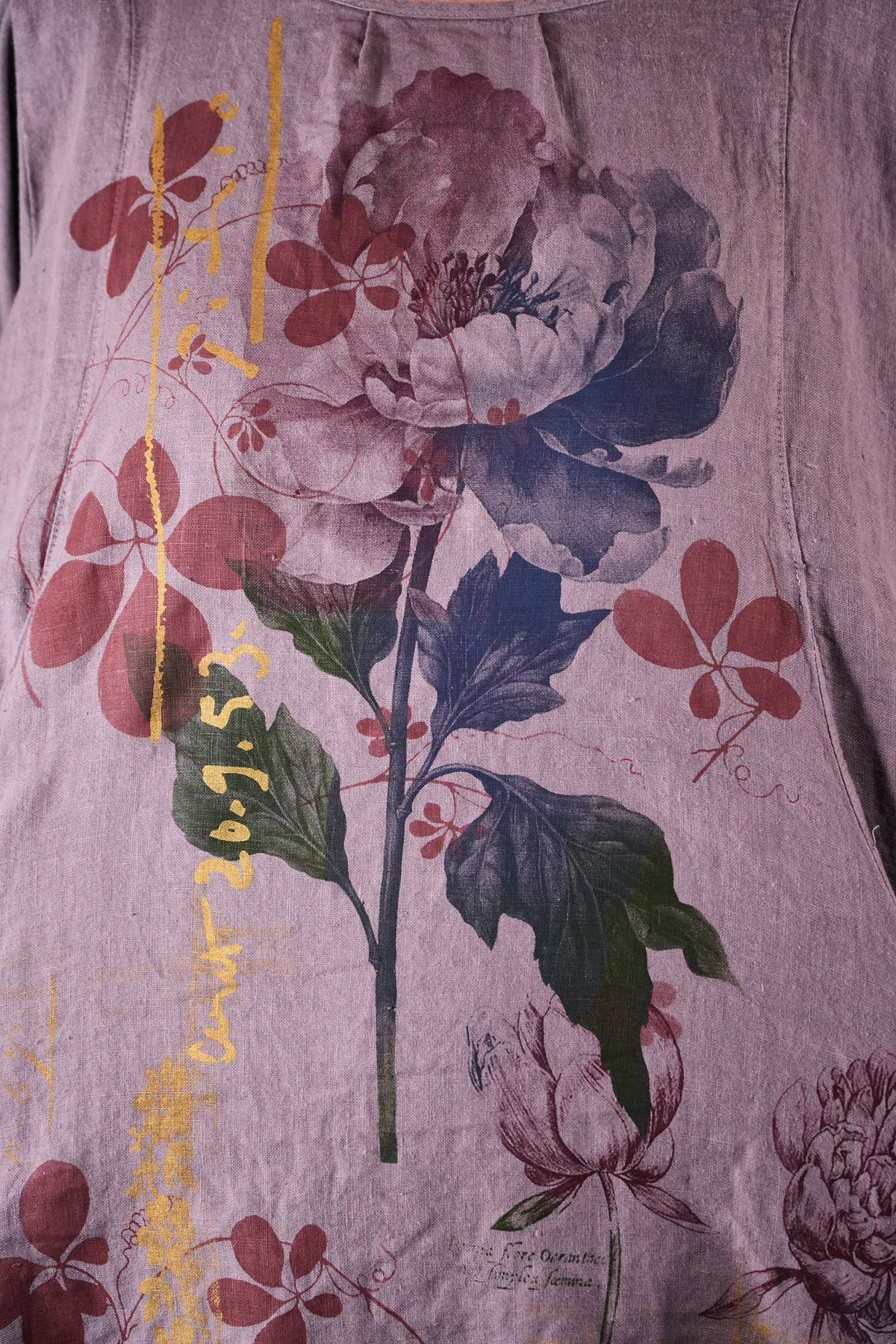 7256 Frenchtown Studio Dress Shantung Peony