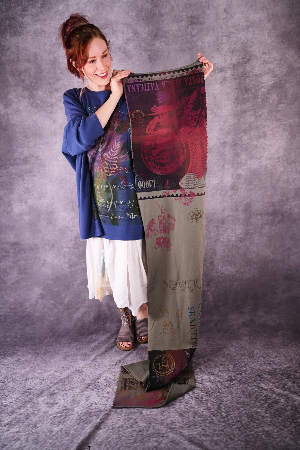 8167 Sweatshirt Art Wrap Clay Beach Italian Postage