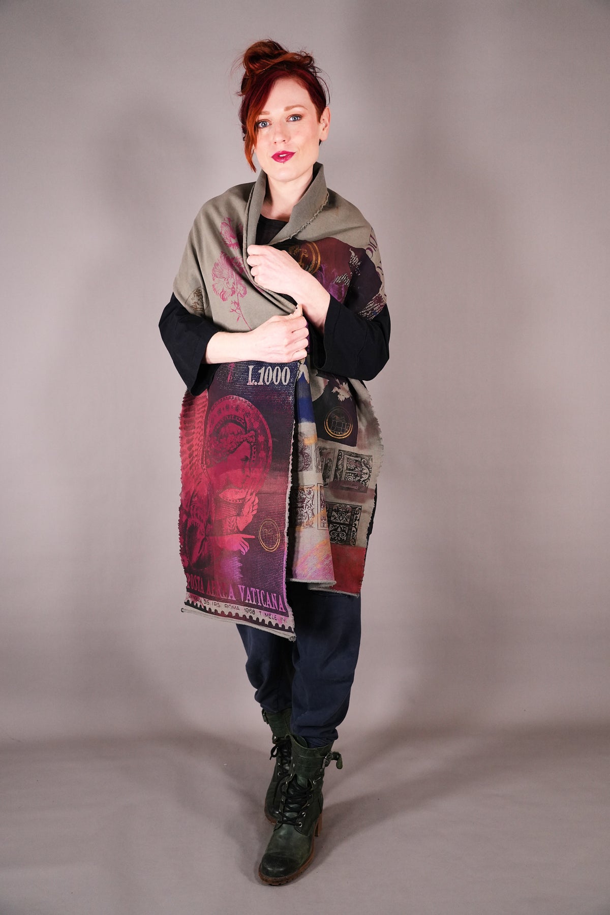 8167 Sweatshirt Art Wrap Clay Beach Italian Postage