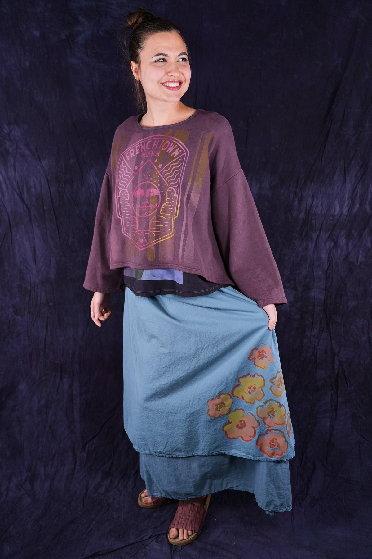 1608 Donna Sweatshirt Fig-P