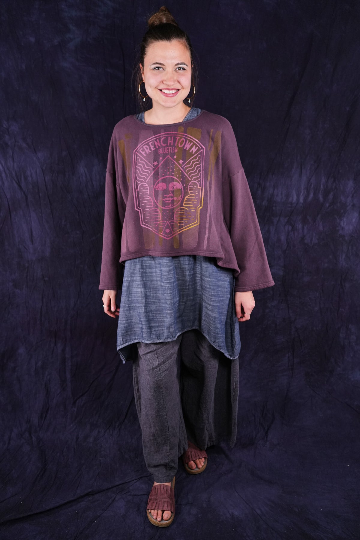 1608 Donna Sweatshirt Fig-P