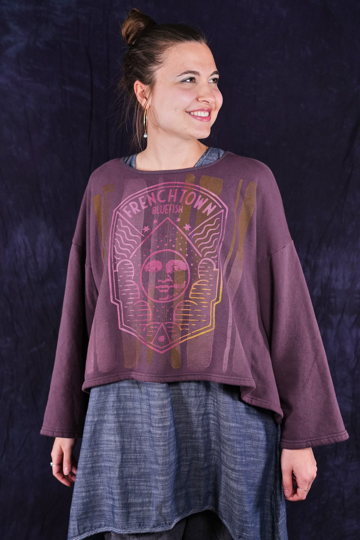 1608 Donna Sweatshirt Fig-P