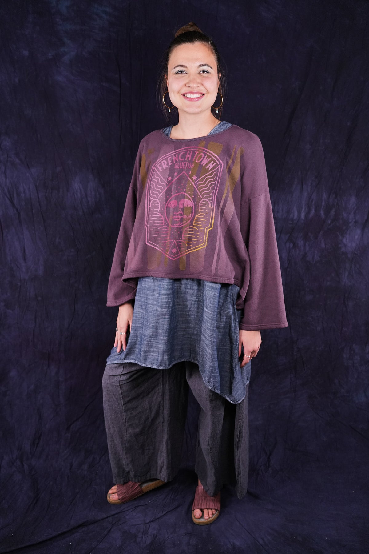1608 Donna Sweatshirt Fig-P