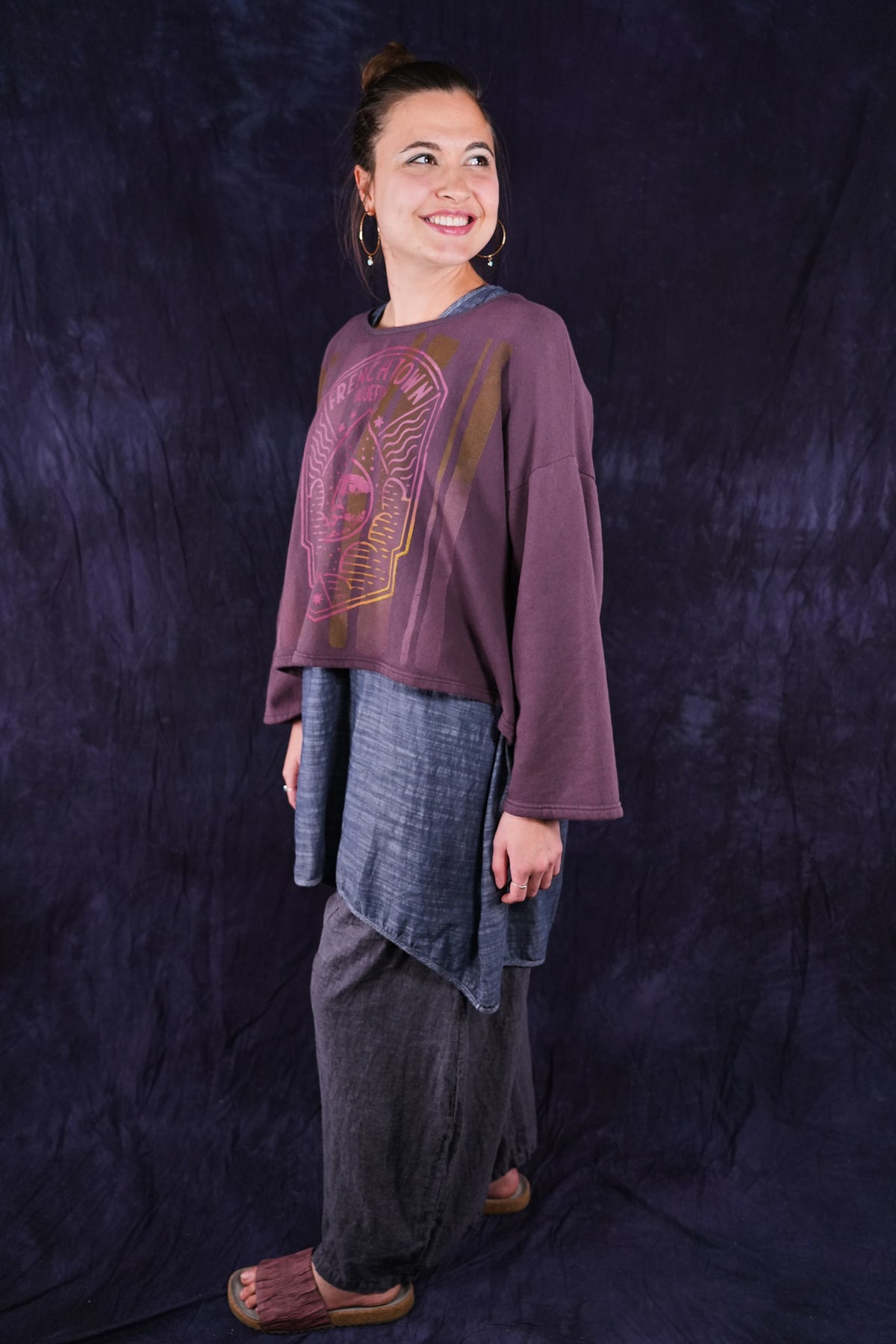 1608 Donna Sweatshirt Fig-P