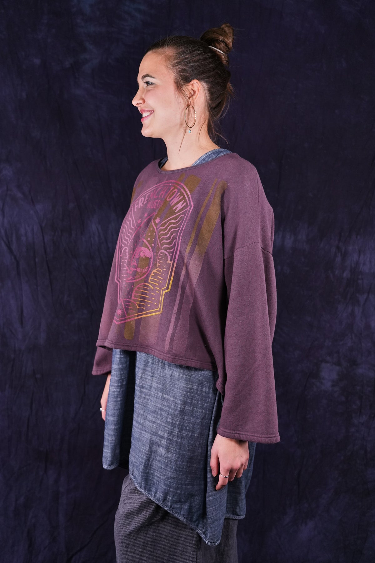 1608 Donna Sweatshirt Fig-P