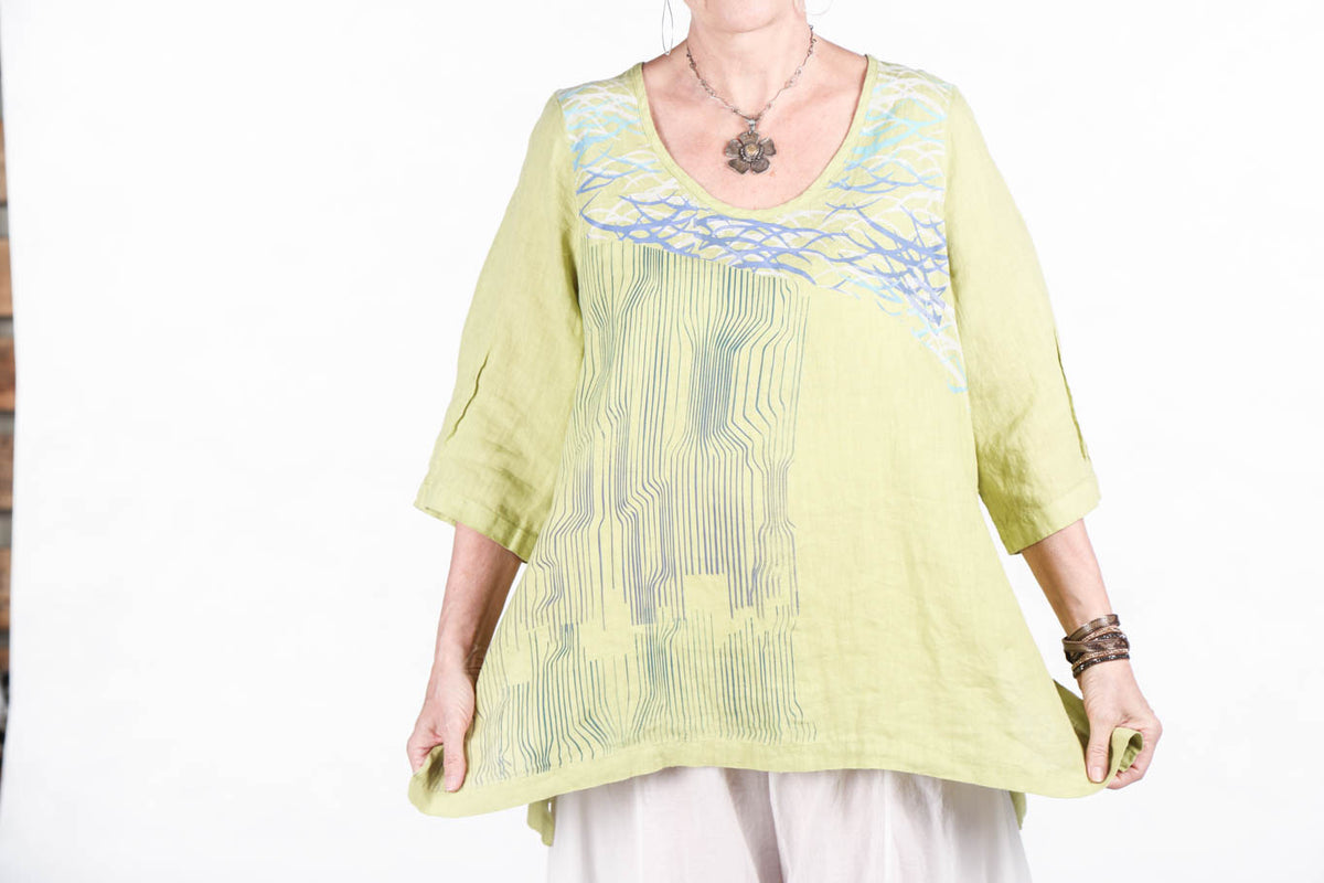 2183-Relaxed Linen Top Limonel-P