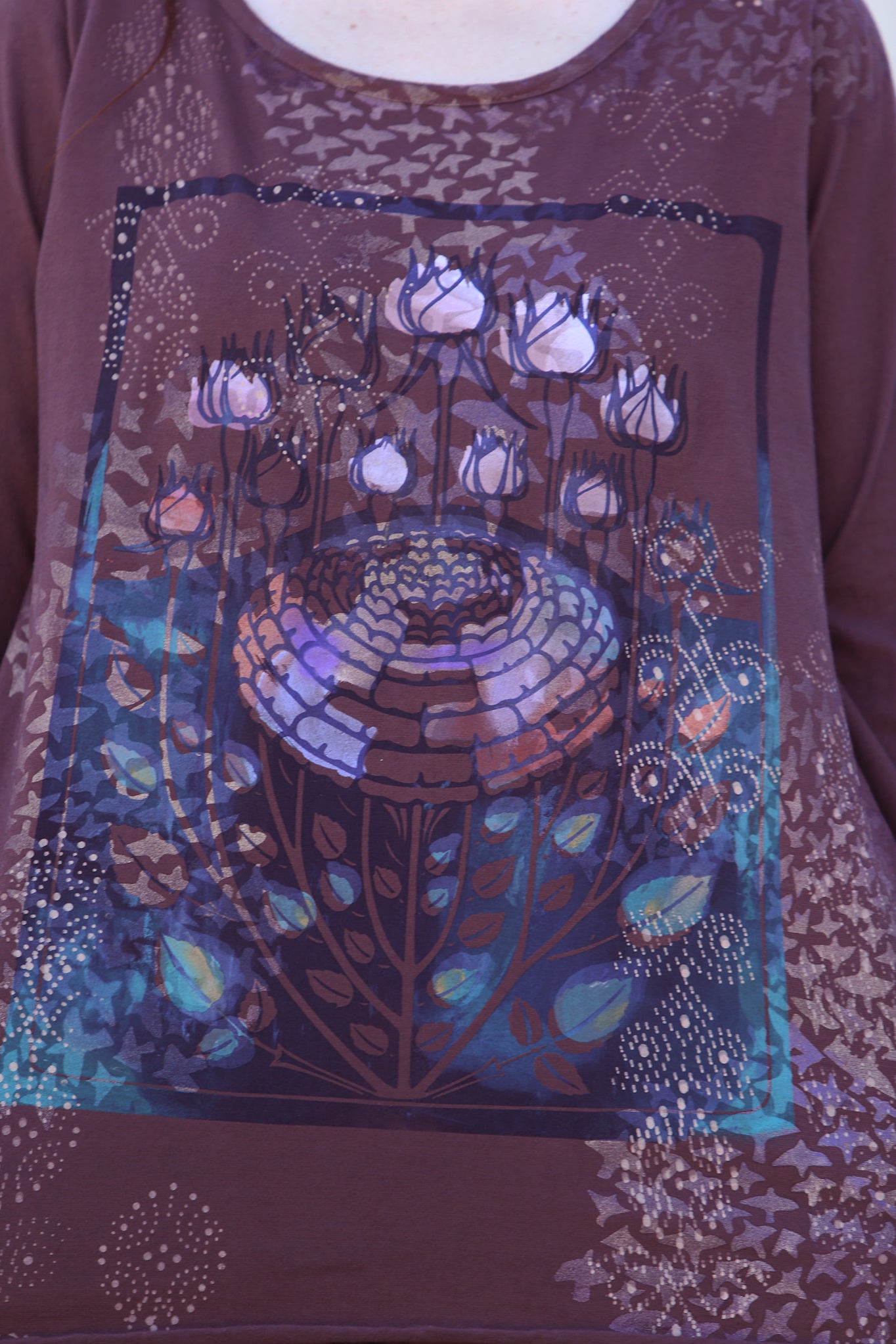 1190 Long Sleeve Cafe Tee Burnt Sugar-P
