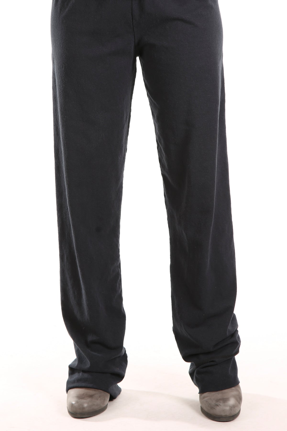 3176 Comfy Cotton-Lycra Slim Pant-black- Unprinted