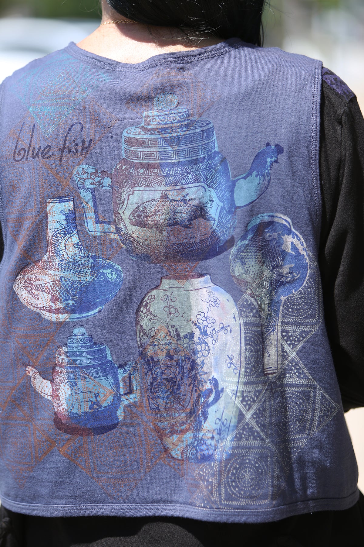 6198 Doubled Vest Midnight Blue-Mythical Teaparty
