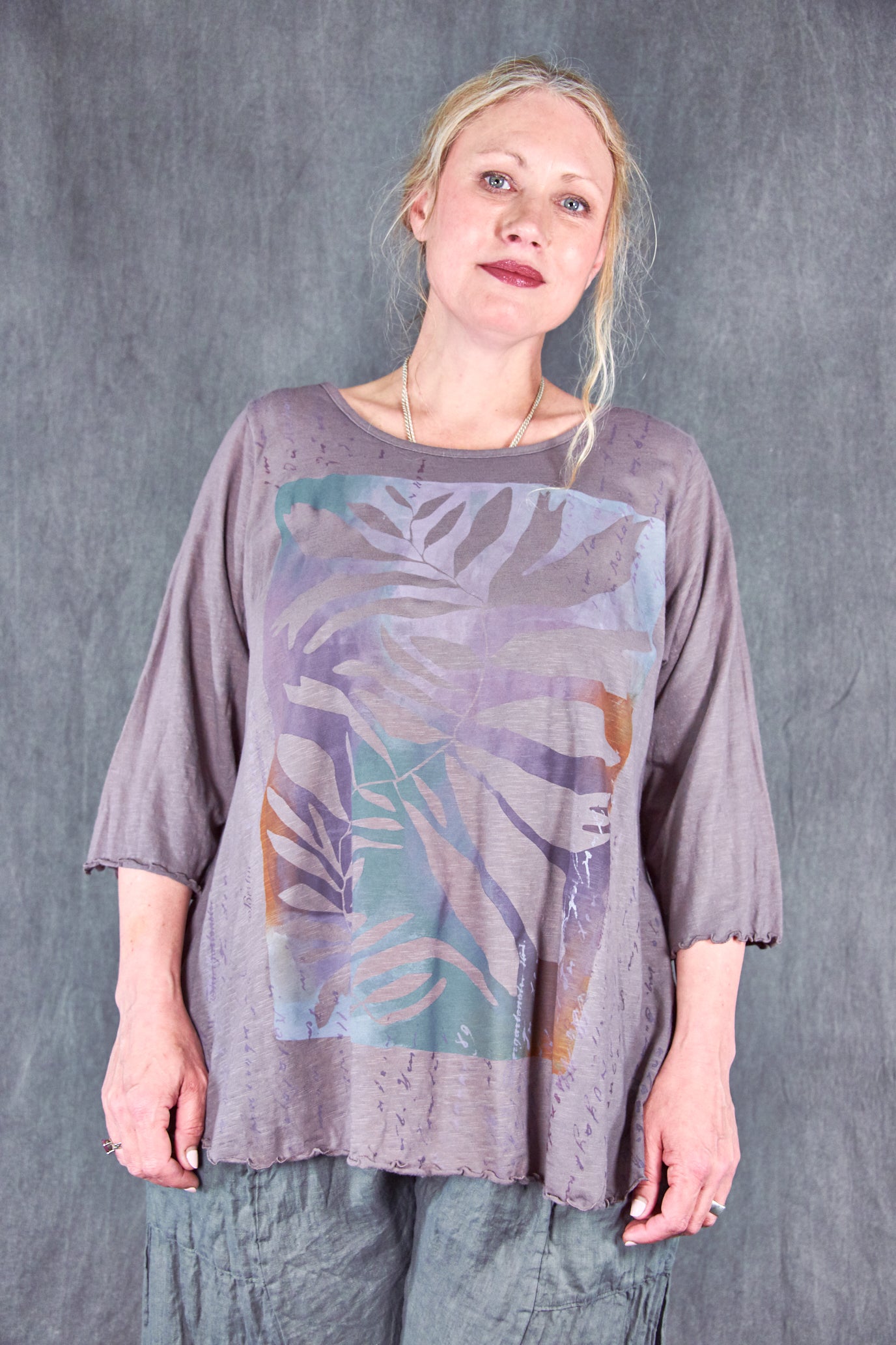 1145 Slub Cafe Tee Flint-P