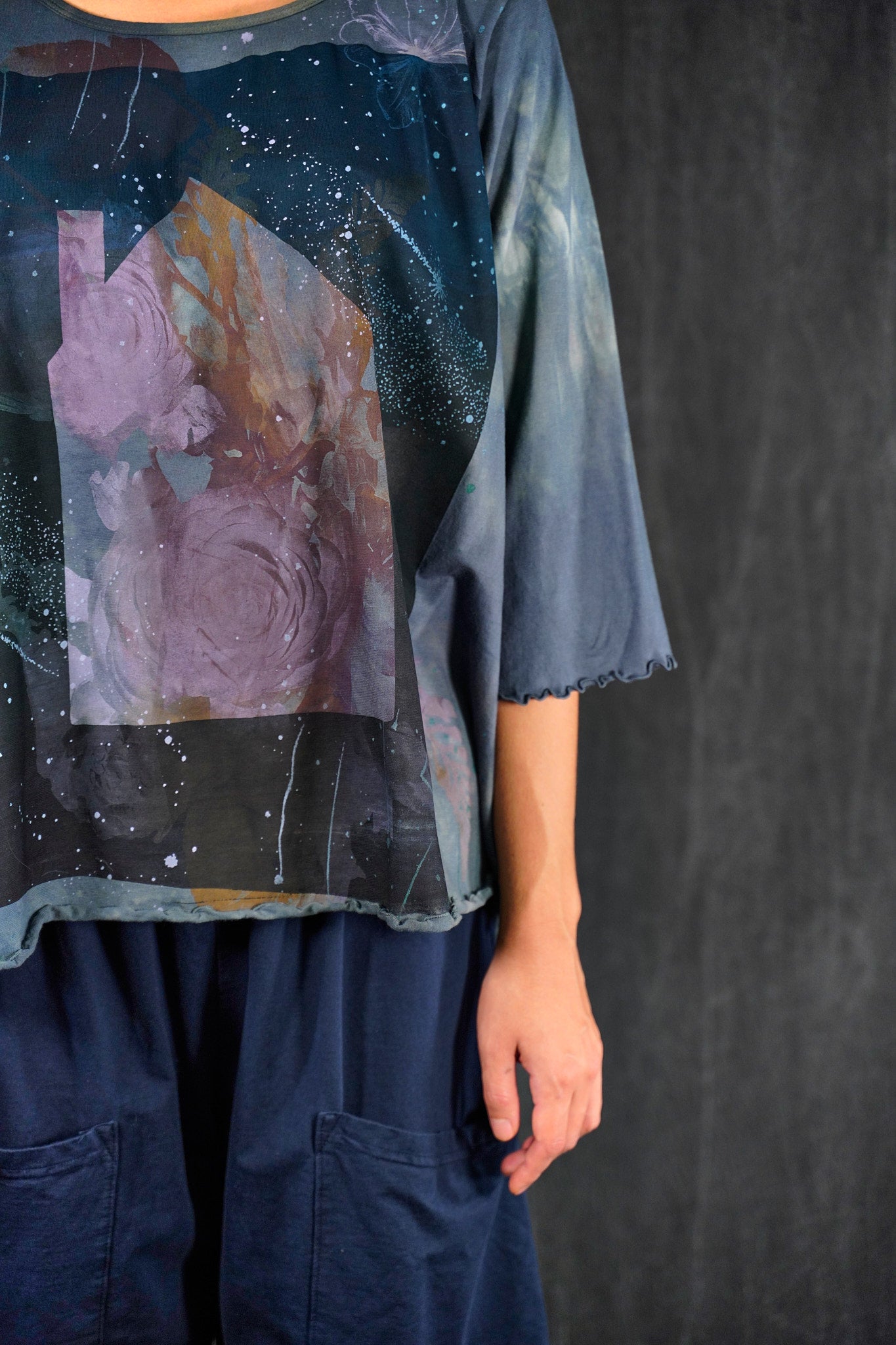 1145HD Cafe Tee S/S Metal Blue-P