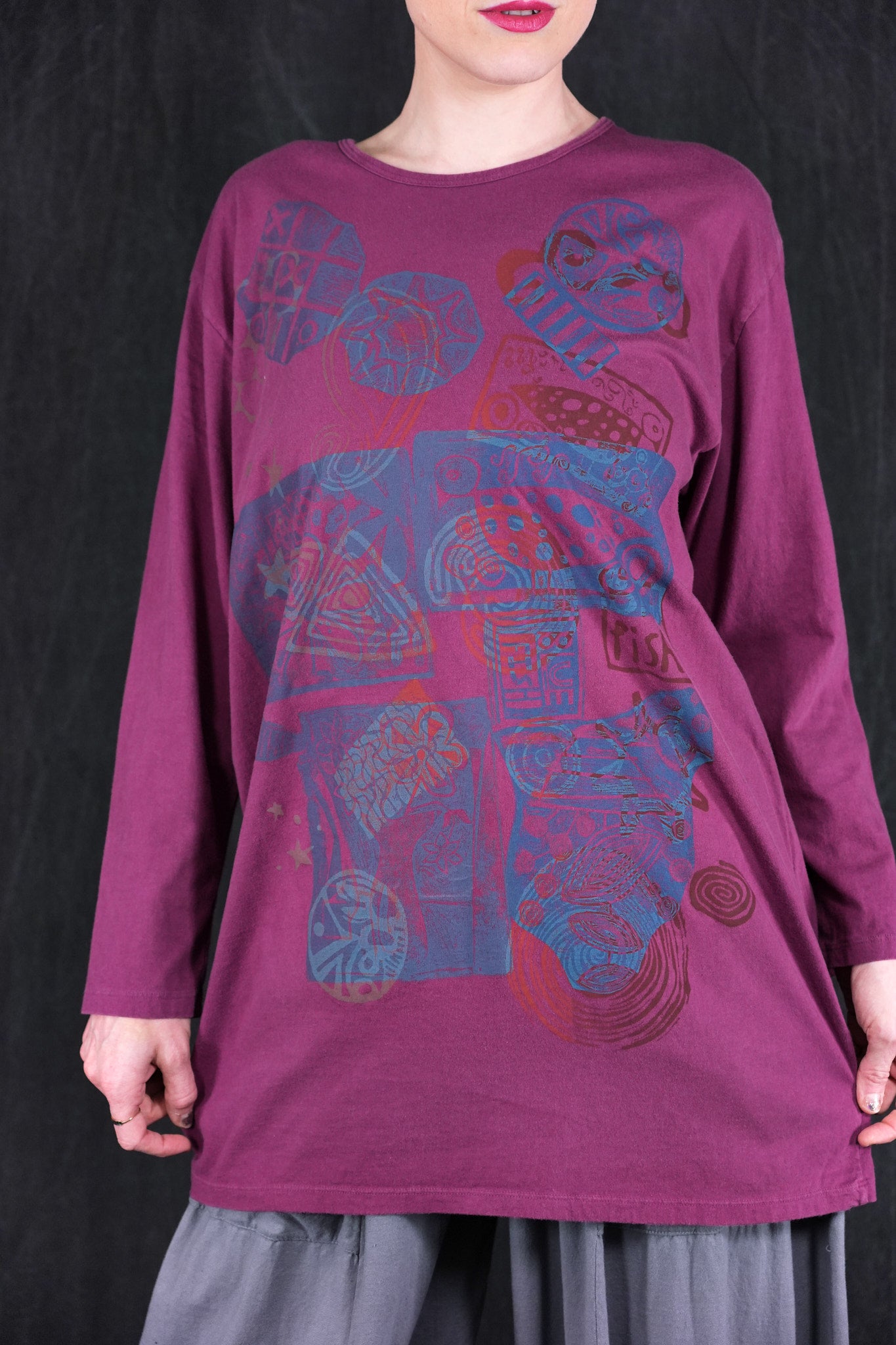 1157 L/S Studio Tee Pokeberry-P