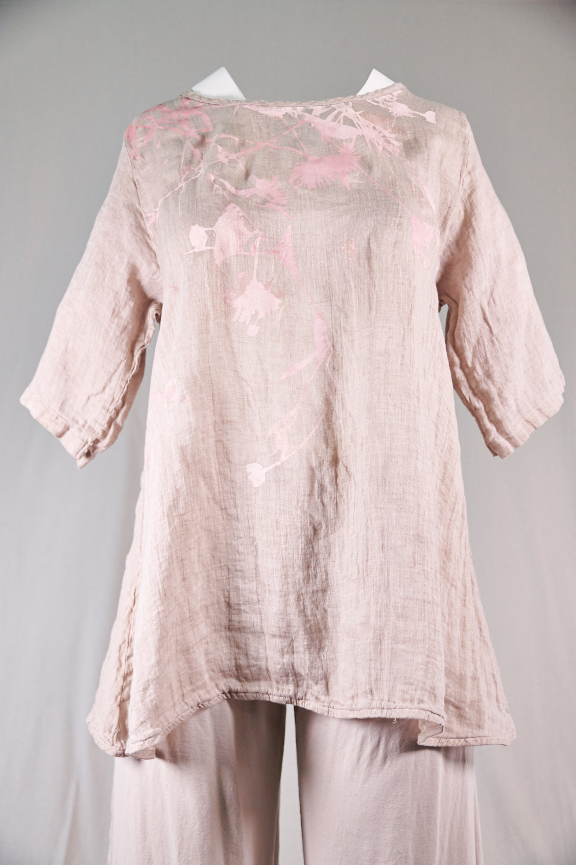 1210 Linen Simple Tunic-Natural-P