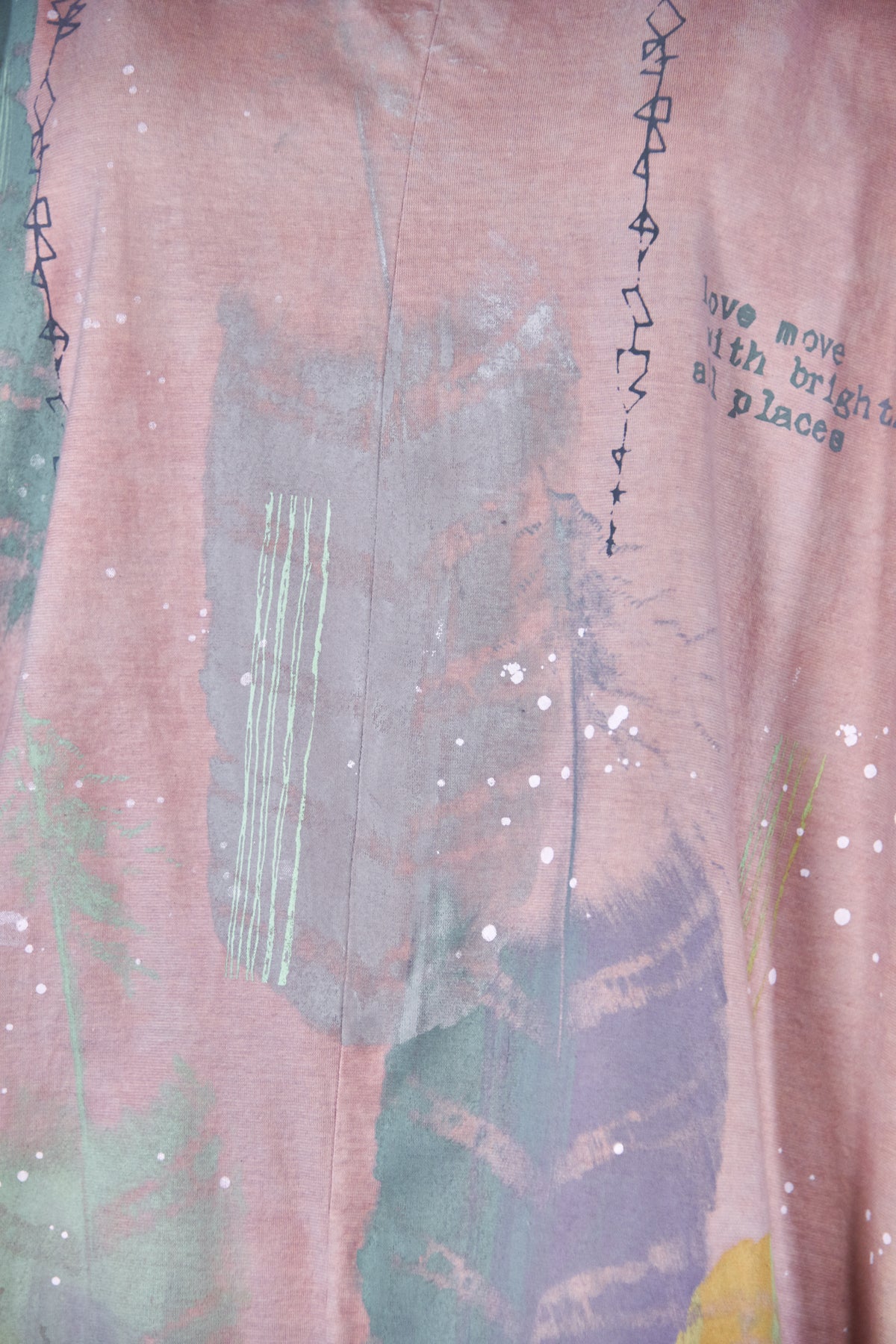 1236HD Line Tee-Sedona Feather Peace-Dusty Pink-29/30” L