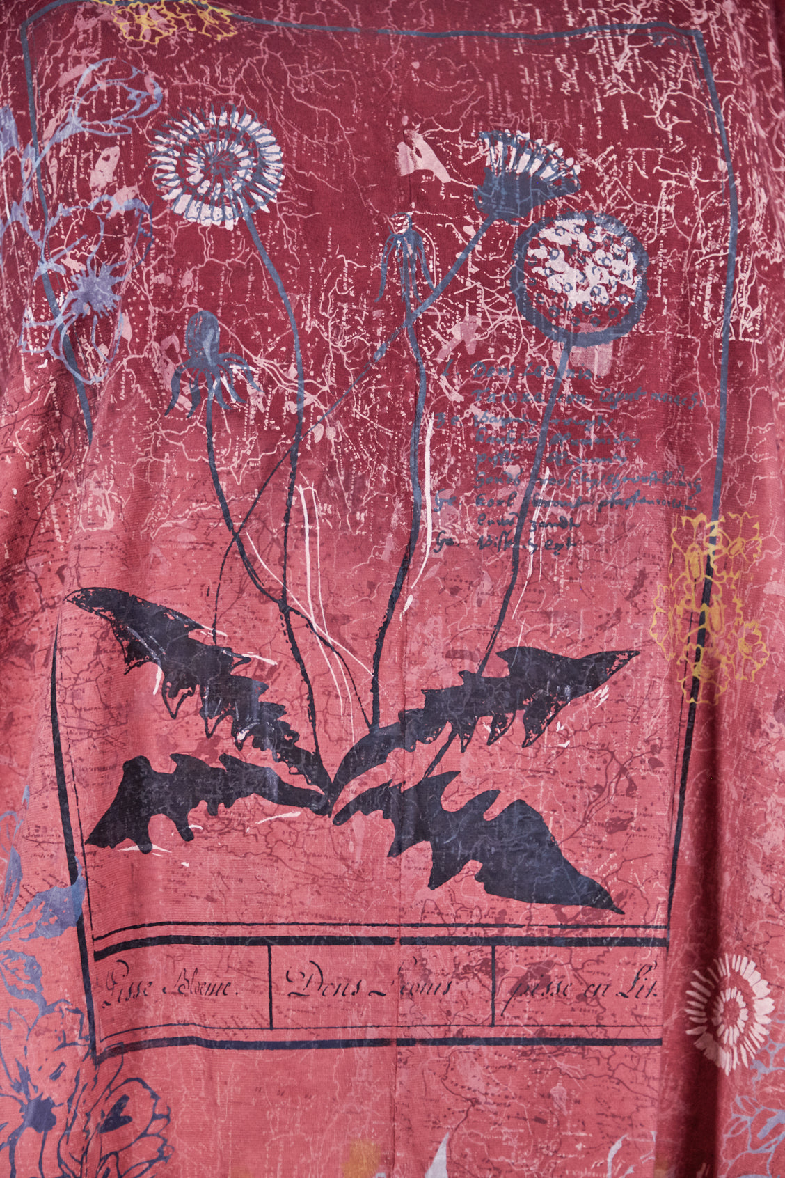 1236HD Line Tee-Sienna Merlot-Map and Bloom Wild Beauty 28.5&quot;L