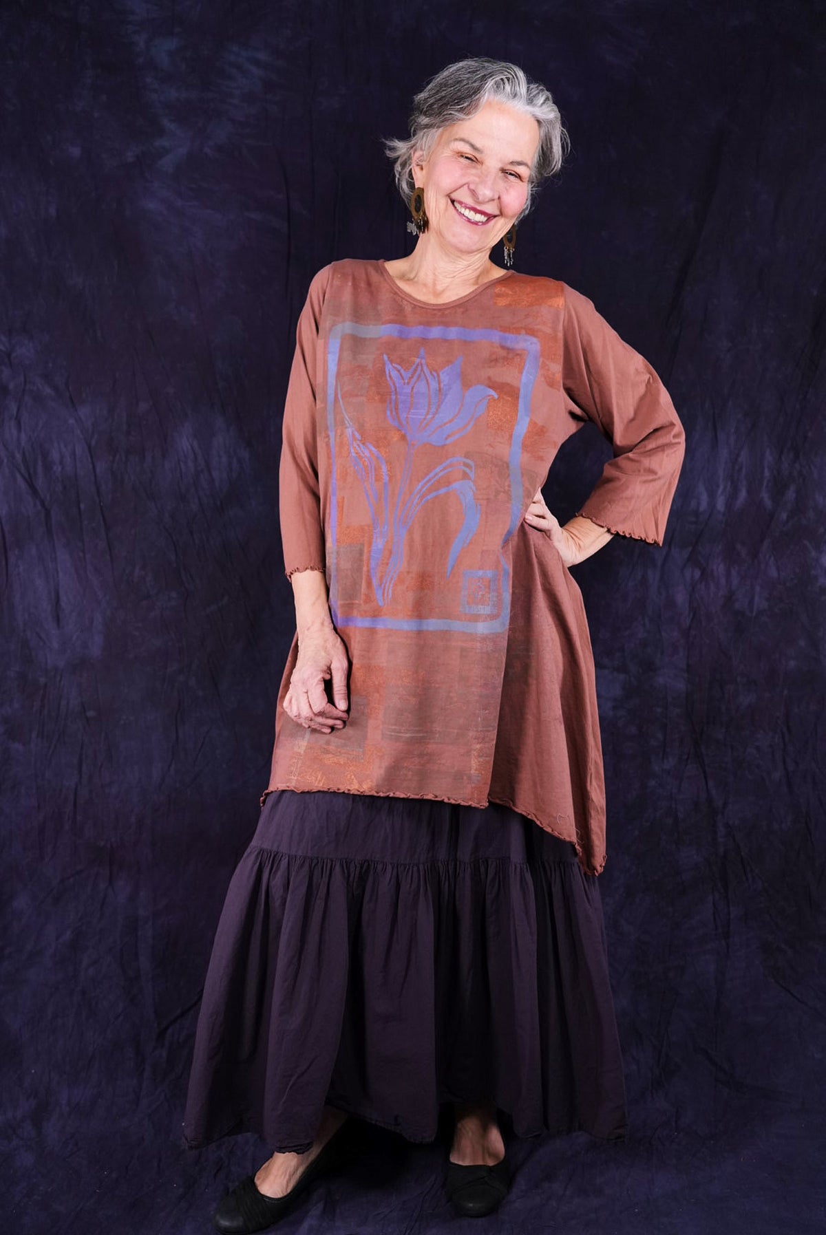 1565 Swing Tunic Tiger Lily-P