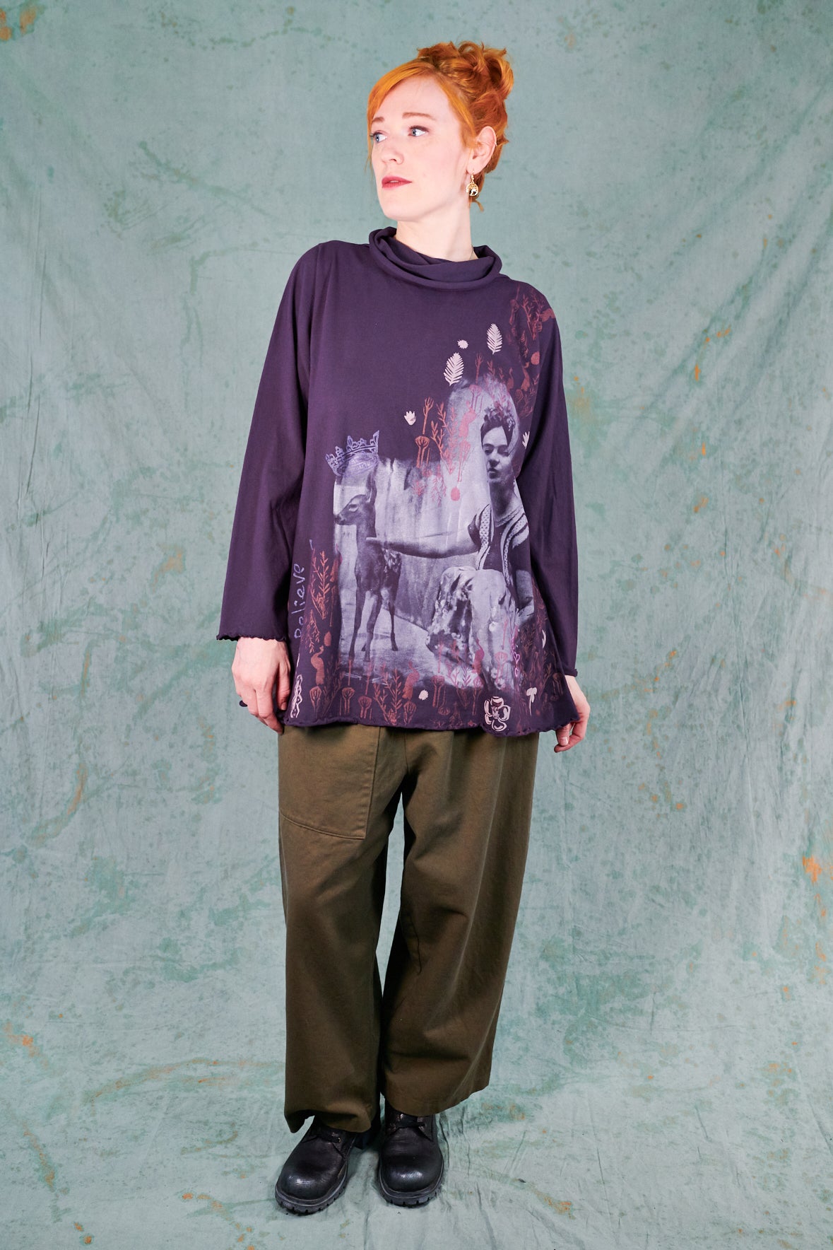 1572 Cowl Cafe Tee-Moonrise-Frida