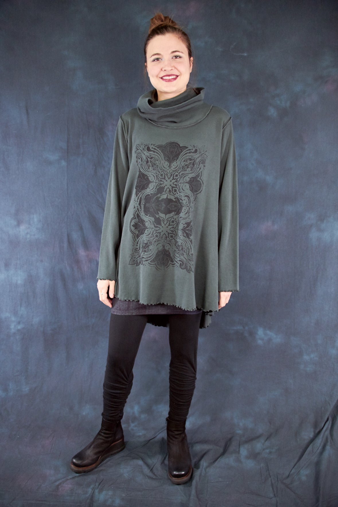 1584A Northern Lights Thermal Tunic Black Olive Drab-P