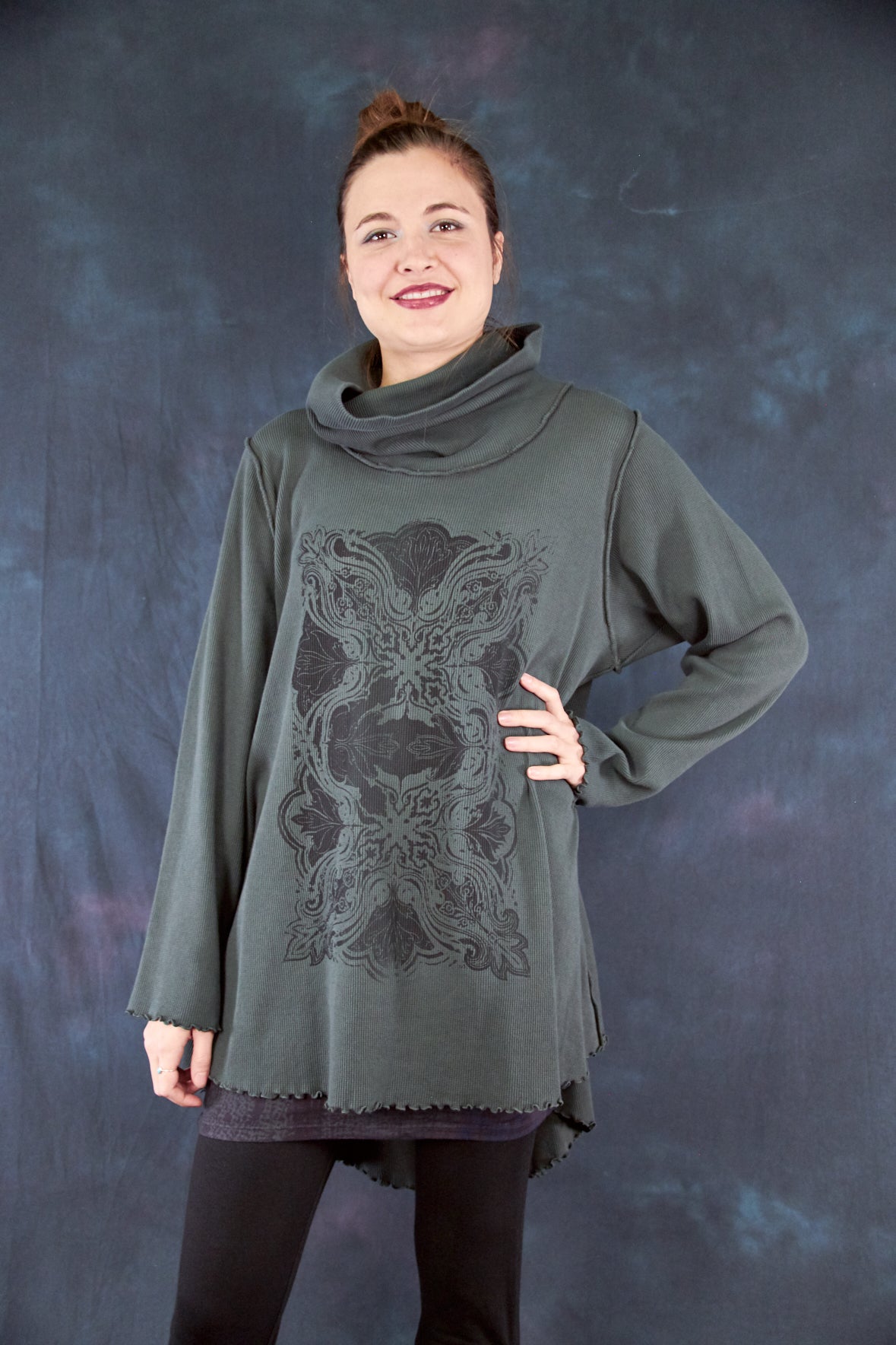 1584A Northern Lights Thermal Tunic Black Olive Drab-P