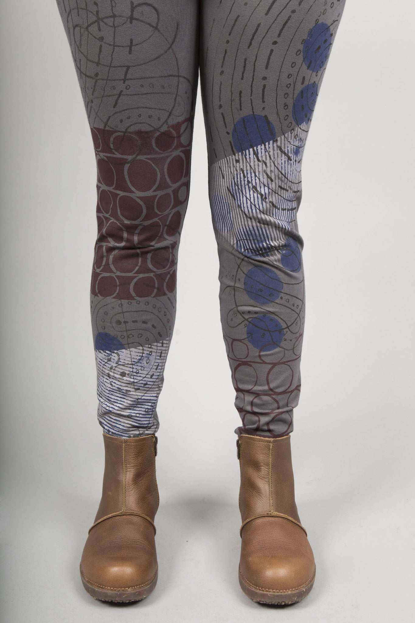 Winter BF Leggings Printed Light Charcoal