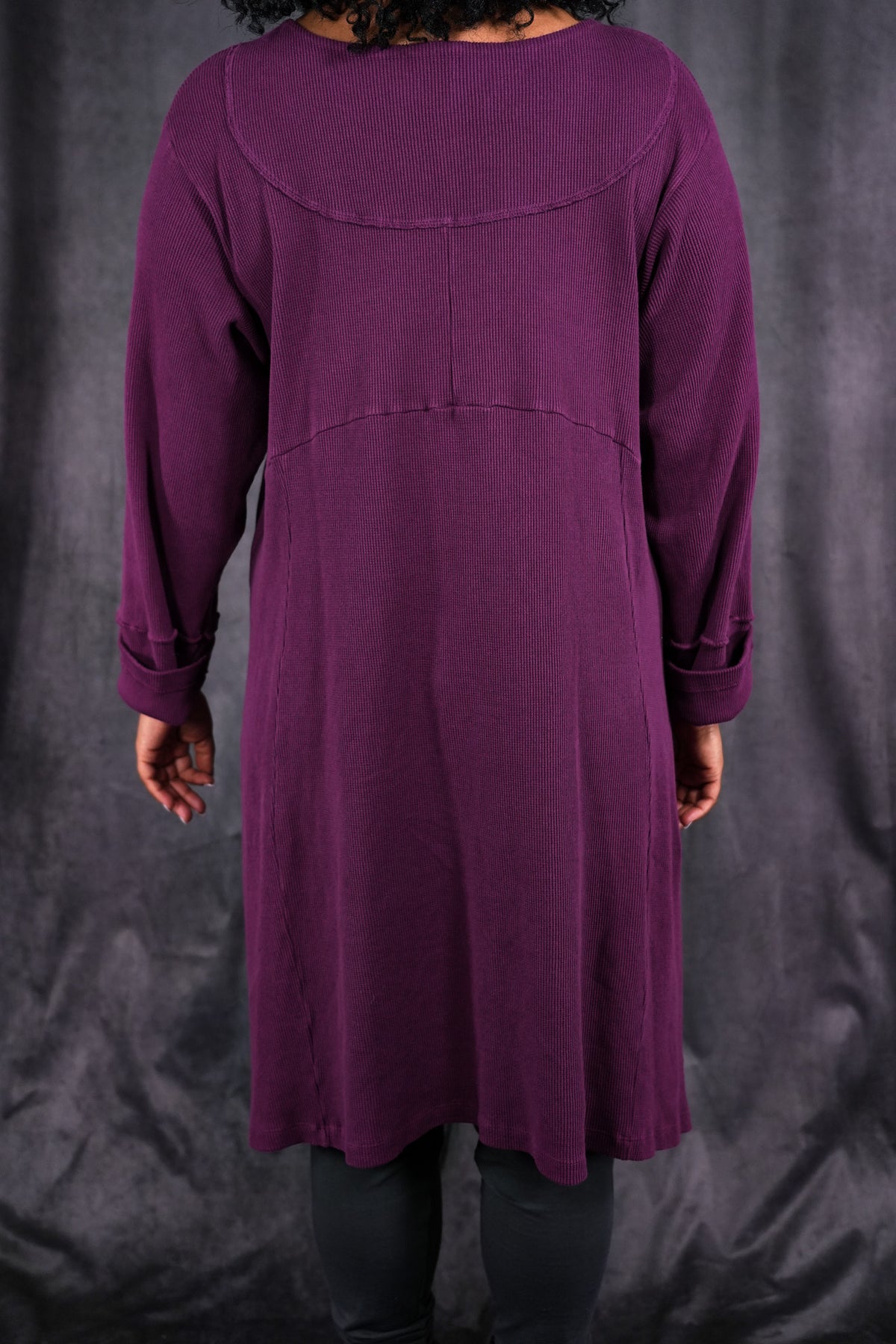 2133 Thermal Urchin Dress Tyrian