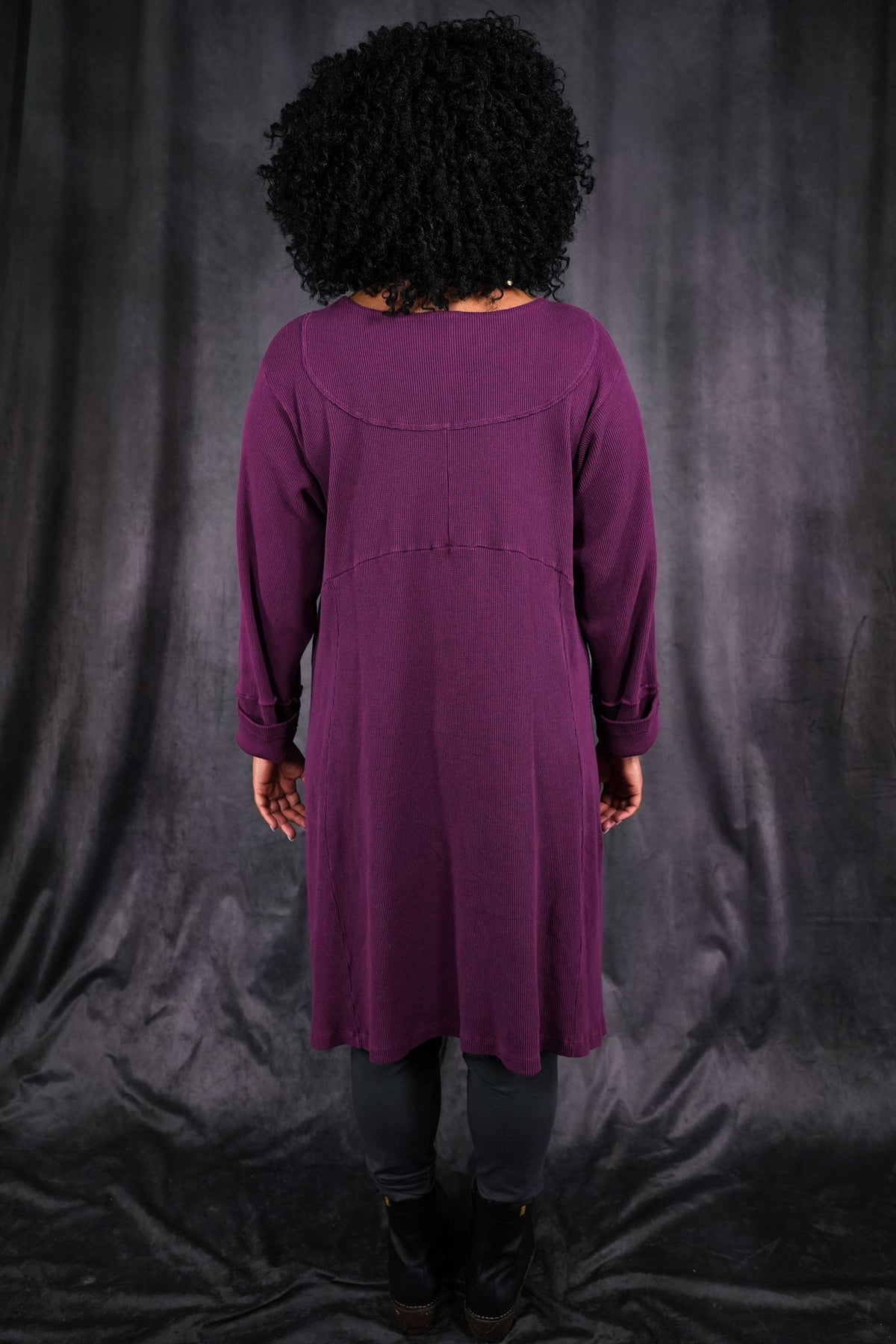 2133 Thermal Urchin Dress Tyrian