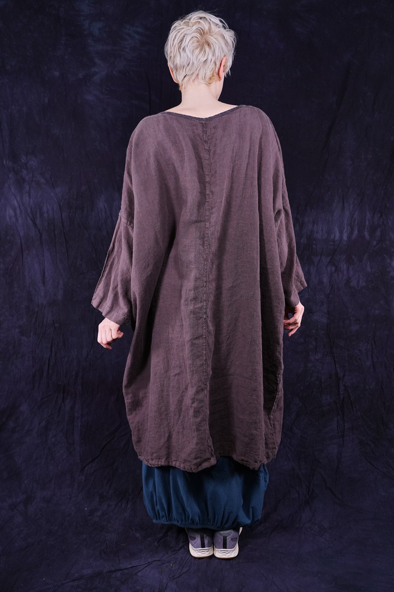 linen dress aliexpress Retro Women Loose Blouse Cotton And Linen Dress Summer Female Beach Sand Three Quarter Sleeve Button