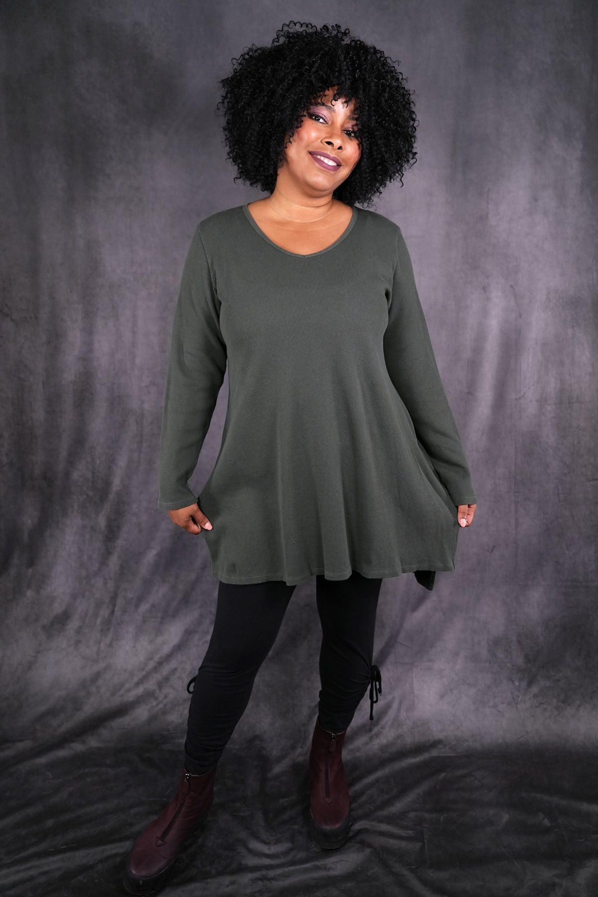 2293 Thermal Voyages Tunic Army Green-U