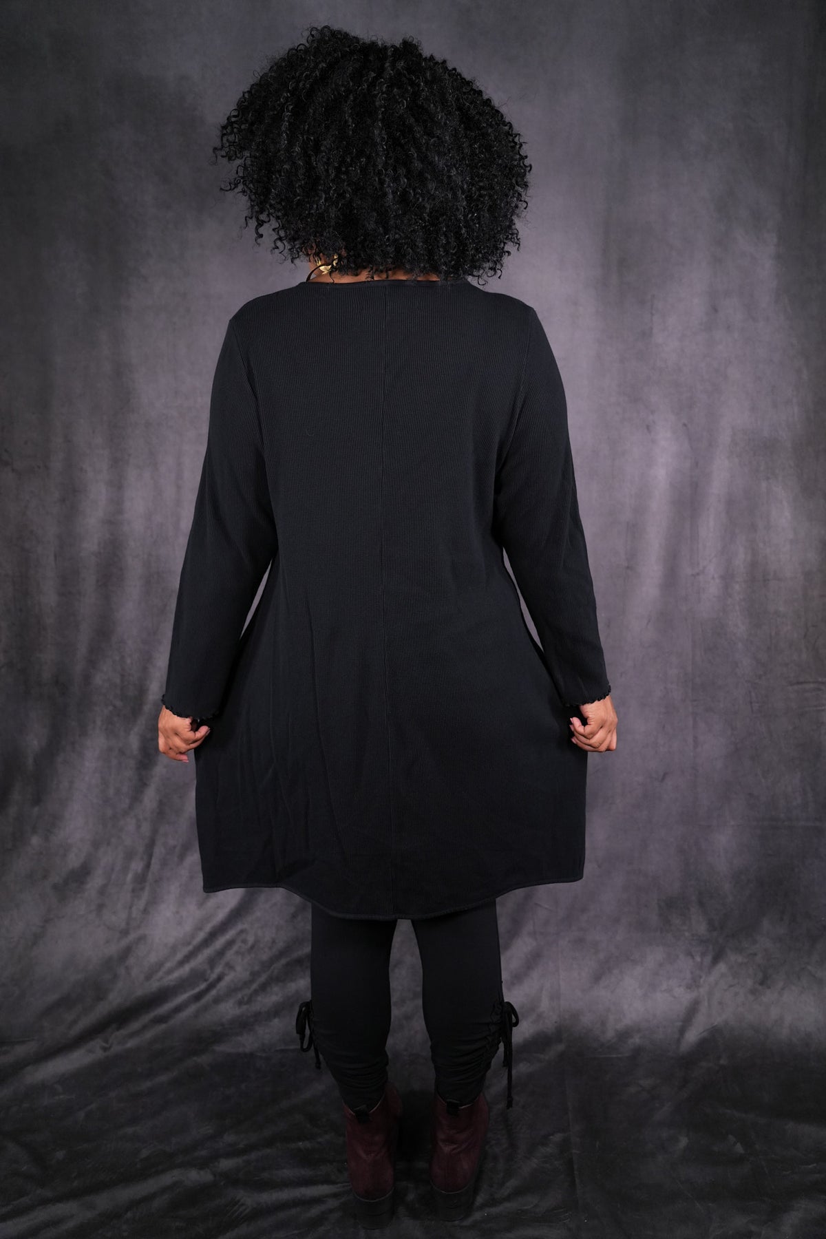 7239 Thermal Shape Dress Black-U
