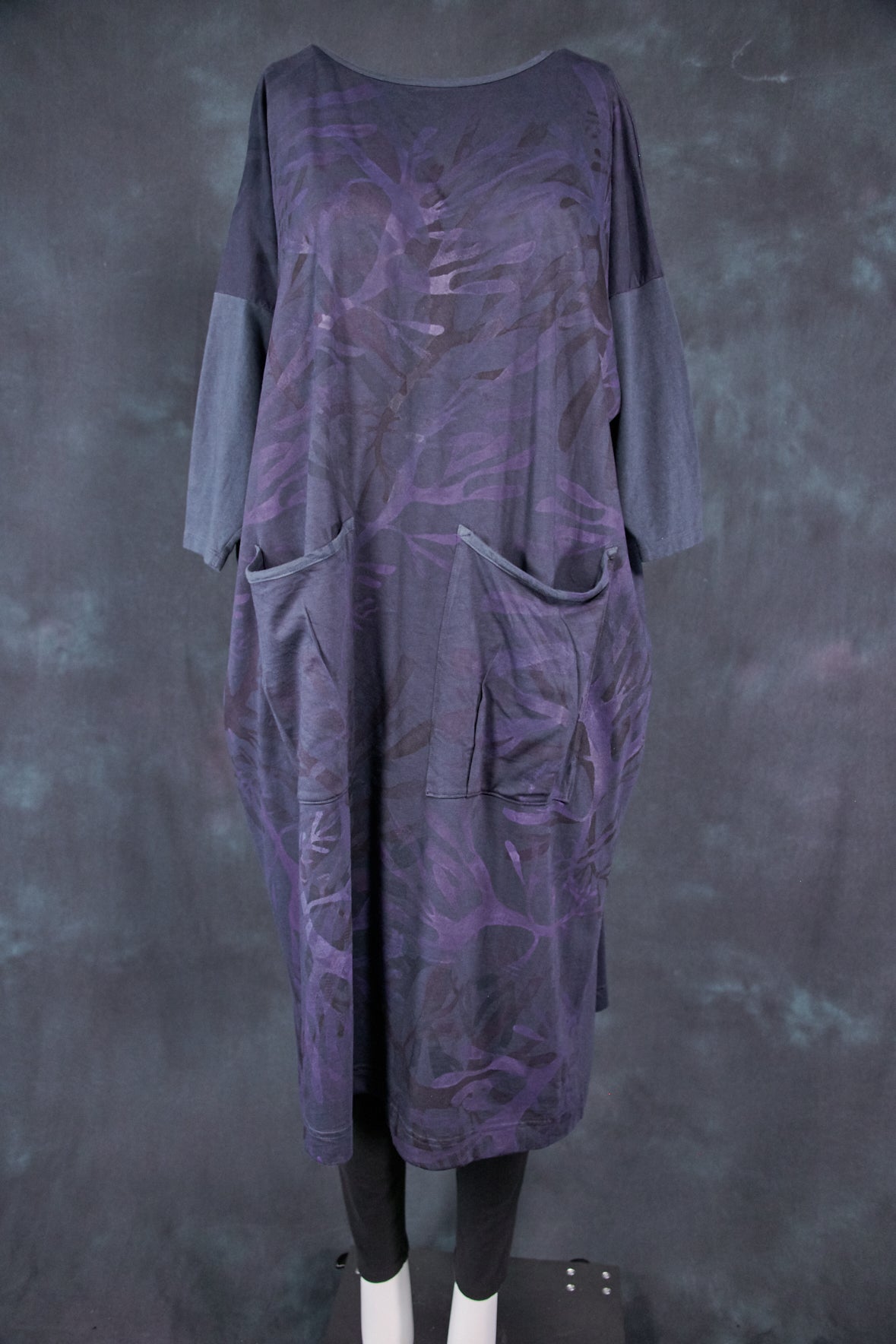 2303 Mariposa Dress Cotton Bamboo Blue Coal-P