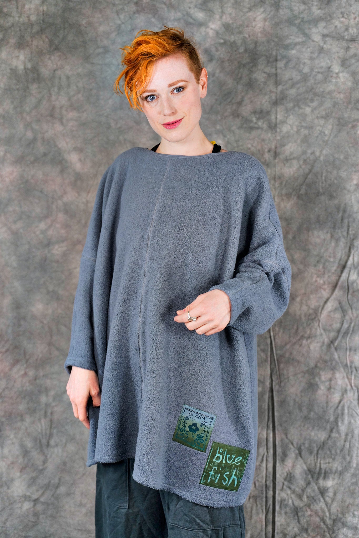 2304 Sherpa Modern Sweatshirt River Mist-Patched