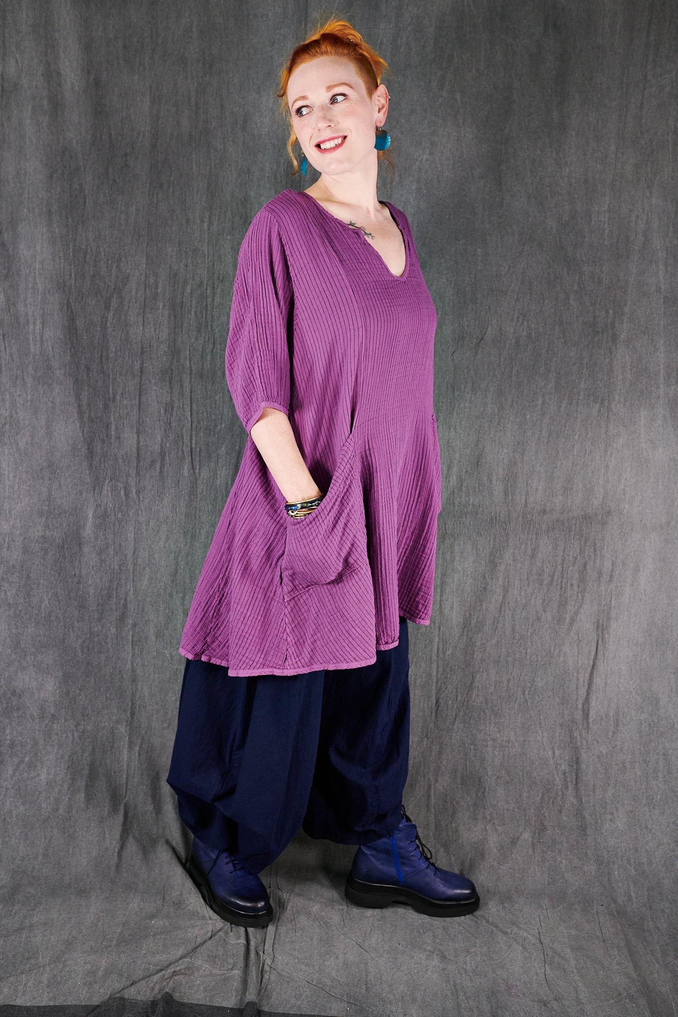 2309 Bliss Dress Wild Orchid-U - Blue Fish Clothing 2309 Bliss Dress Wild Orchid-U - Blue Fish Clothing
