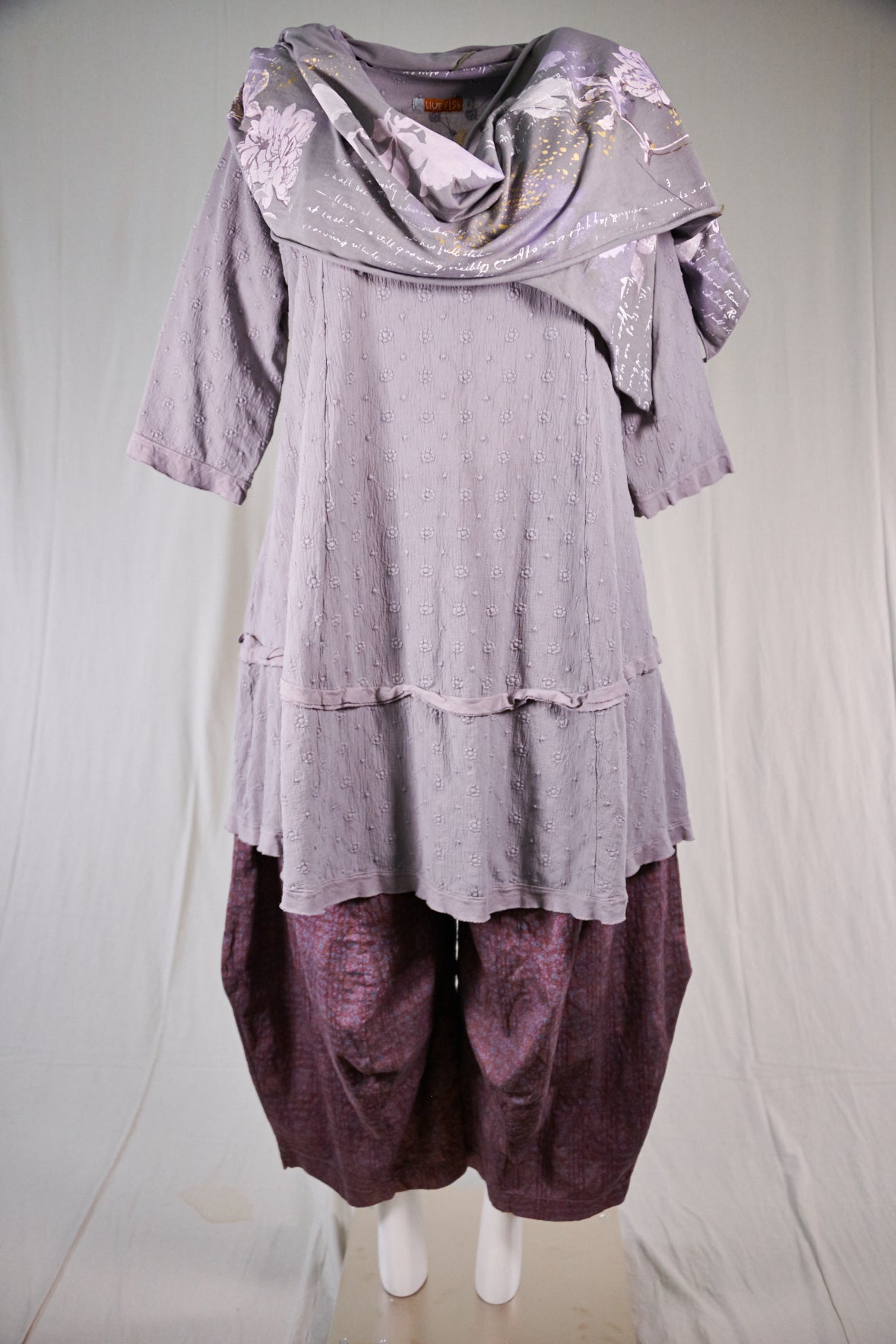 2311 Gypsy Gauze Summer Dress-Purple Dusk