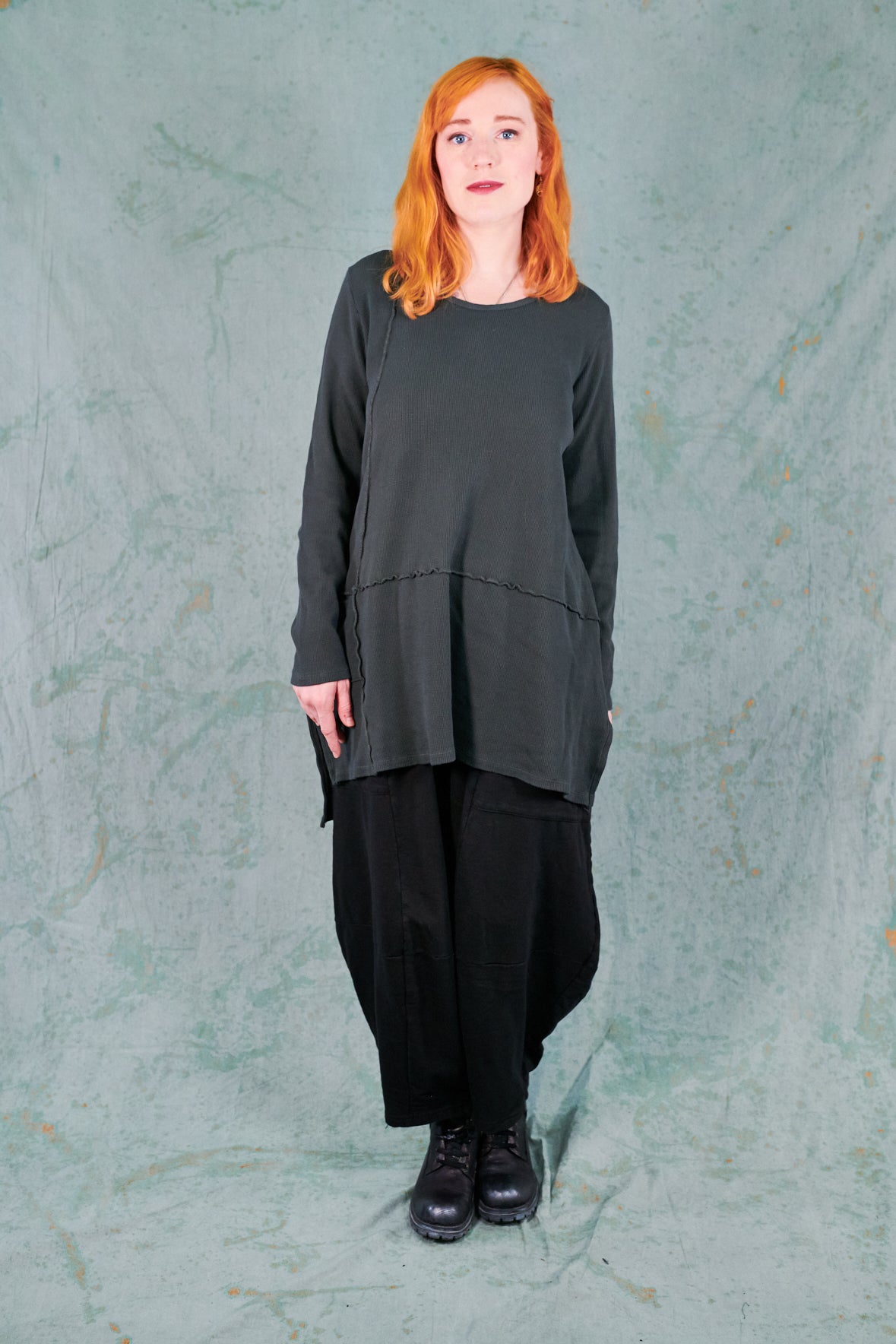 2325 City Stitch Tunic-Soot-U