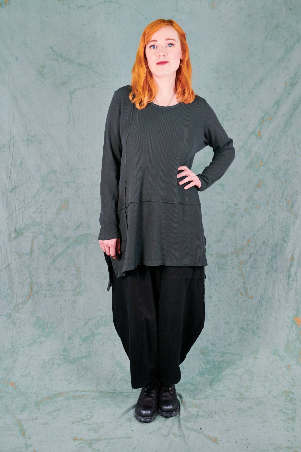 2325 City Stitch Tunic-Soot-U