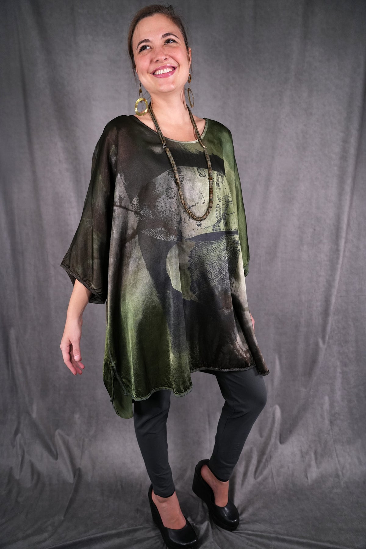 2349HD Abalone Tunic Deep Forest-P