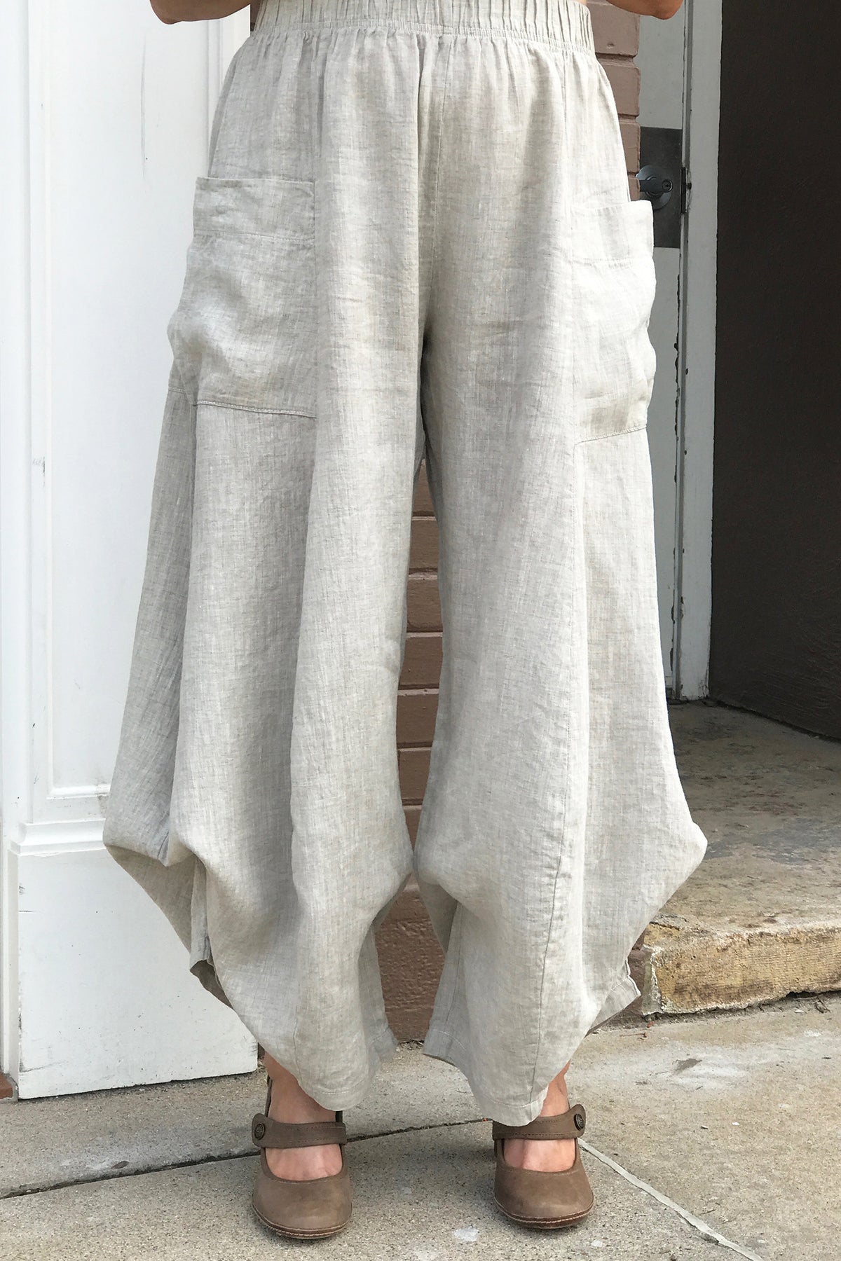 3243 Linen Billow Pant Natural-U