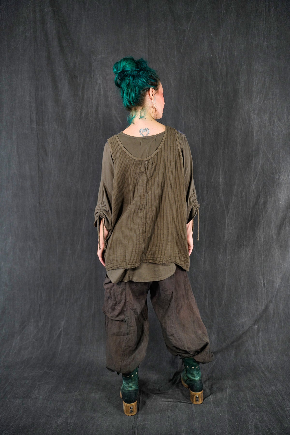 3159 Hand dyed Klee Pant-Umber Coal