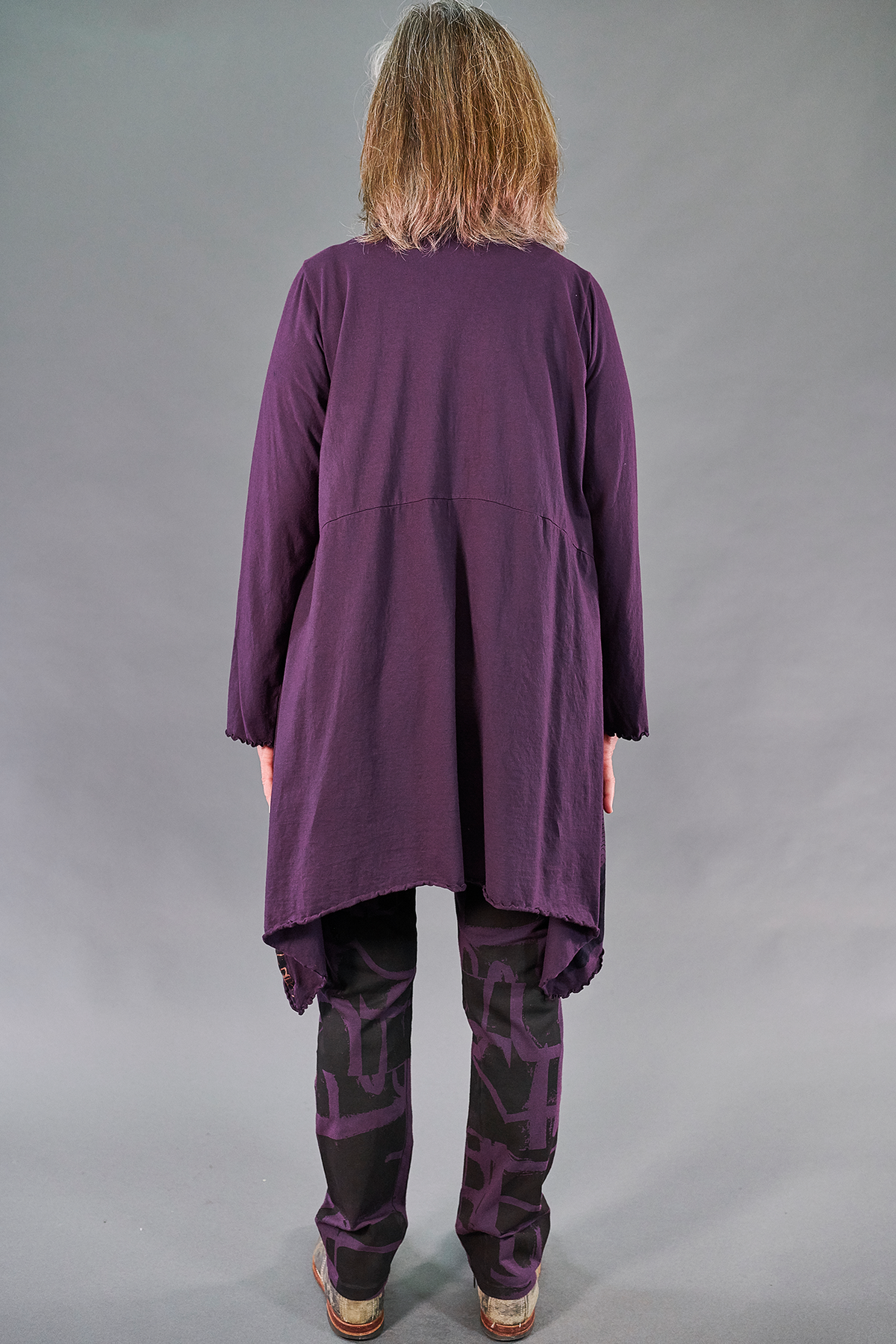 7229 Cowl Dress with Pockets-Moonrise-Geographic Selfhood P