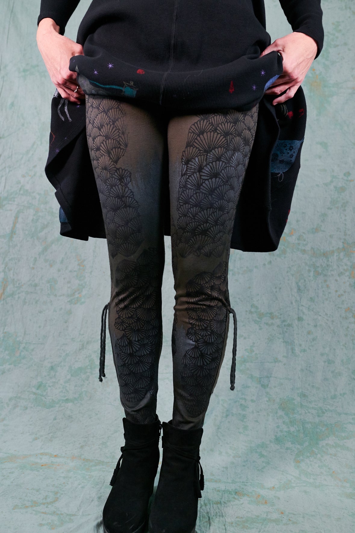 3319 Drawstring Legging-Myrtle-P
