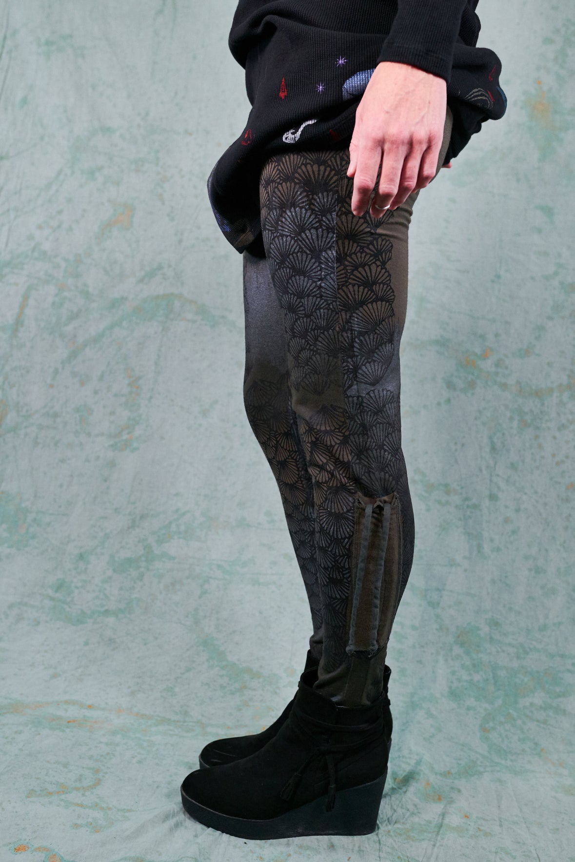 3319 Drawstring Legging-Myrtle-P