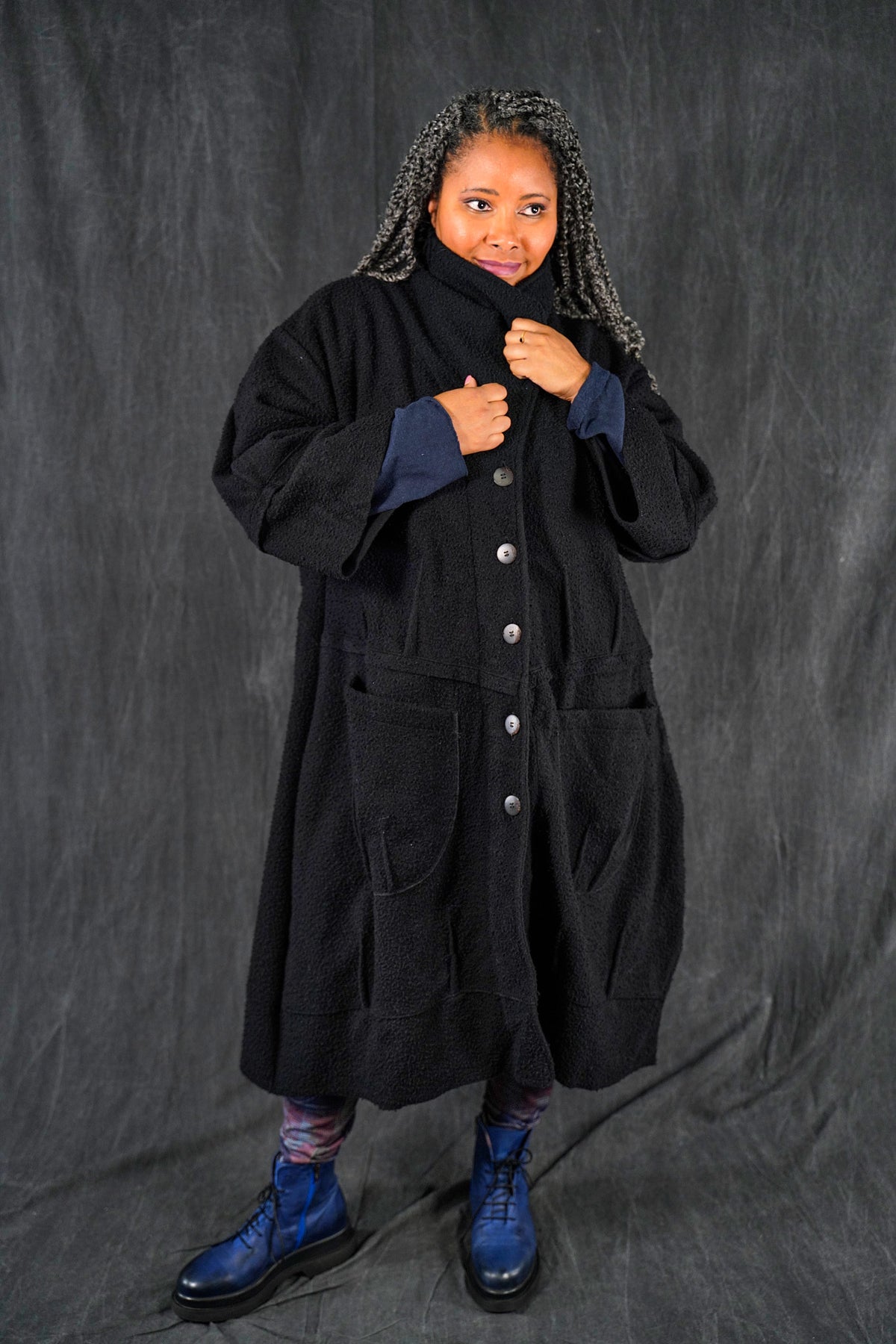 5287 Black Wool Coat