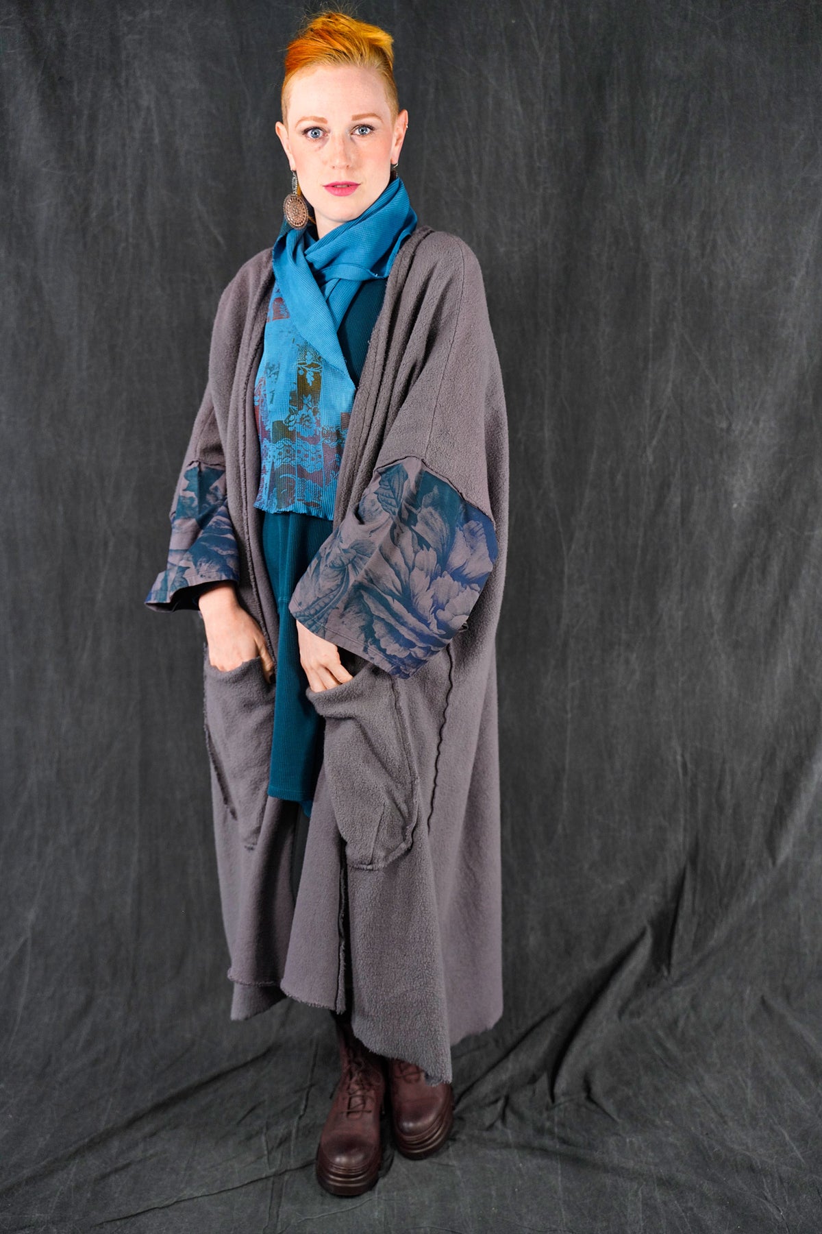 5295 Sherpa Kimono Metal-P