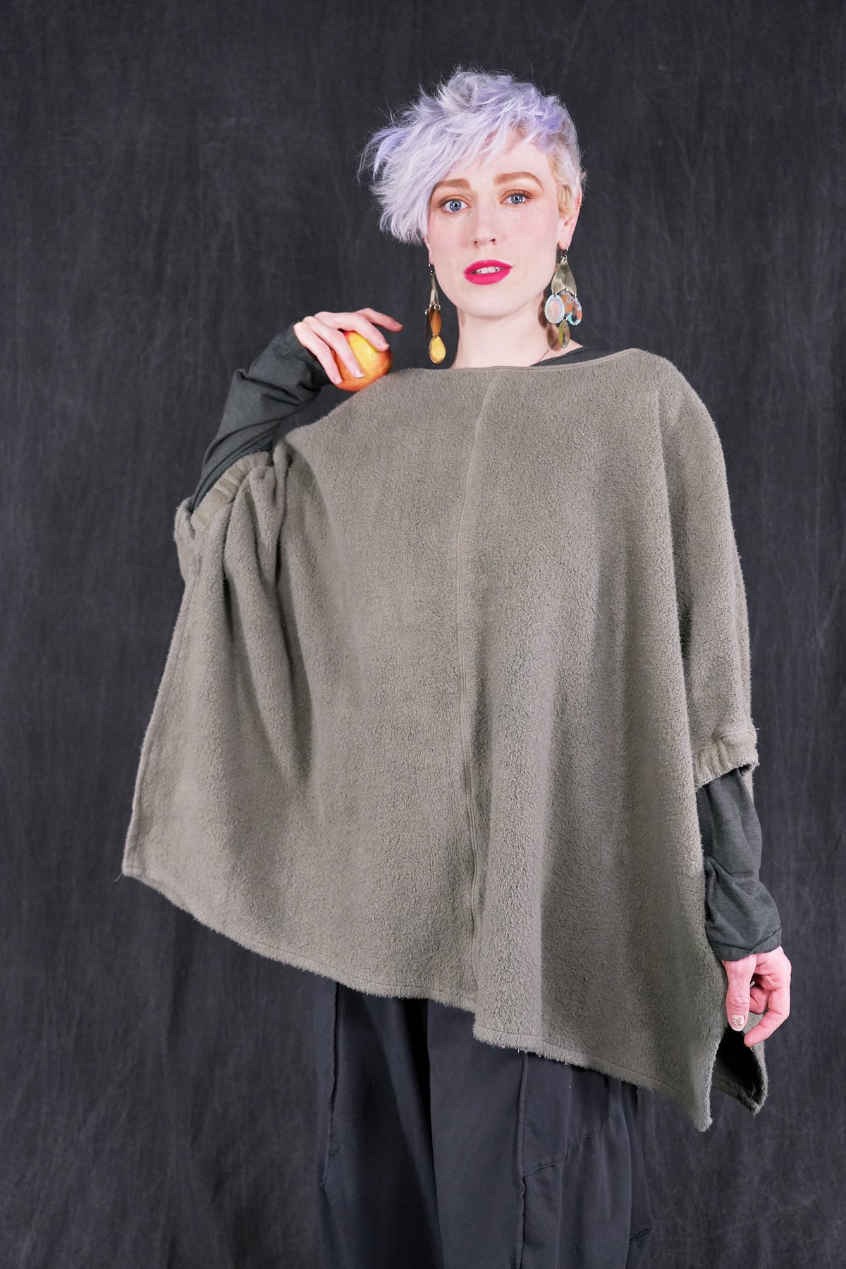 5304 Sherpa Poncho Iolite Patched