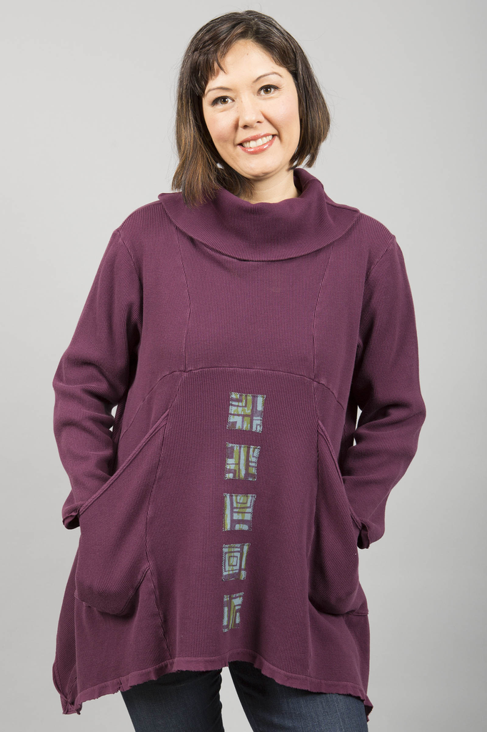 Thermal Pocket Tunic Potent Purple Patched-Blue Fish Clothing