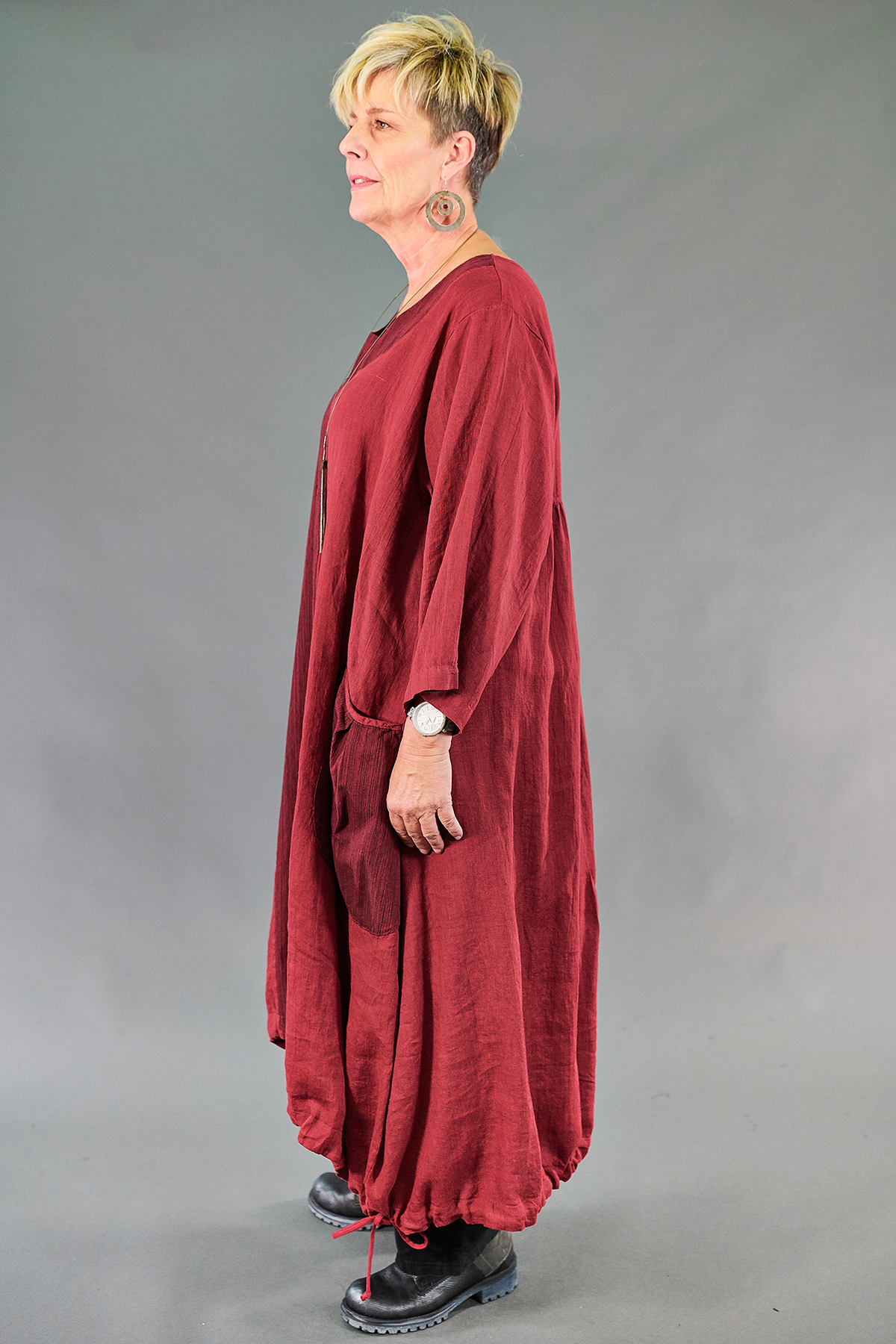 7217 Babielle Dress-Elegant Red-U