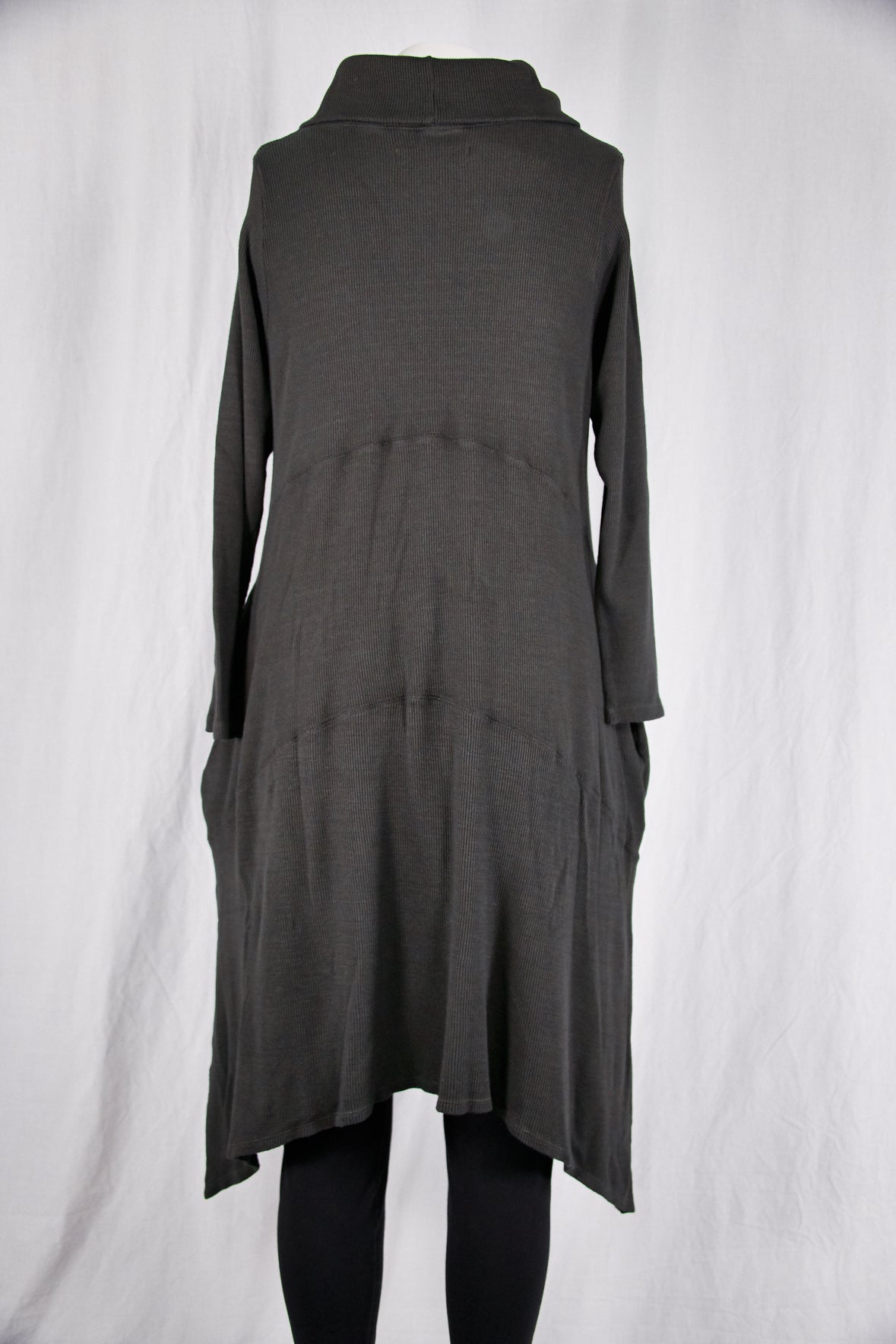 7220 Druid Cowl Dress-Soot-U